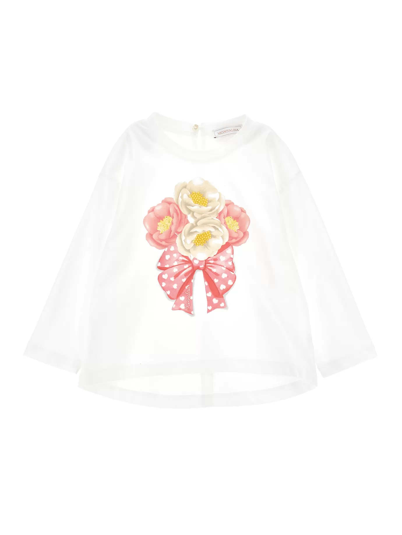 Monnalisa Anemone print cropped T-shirt- Tops, T-shirts&shirts | Tops, T-shirts&shirts