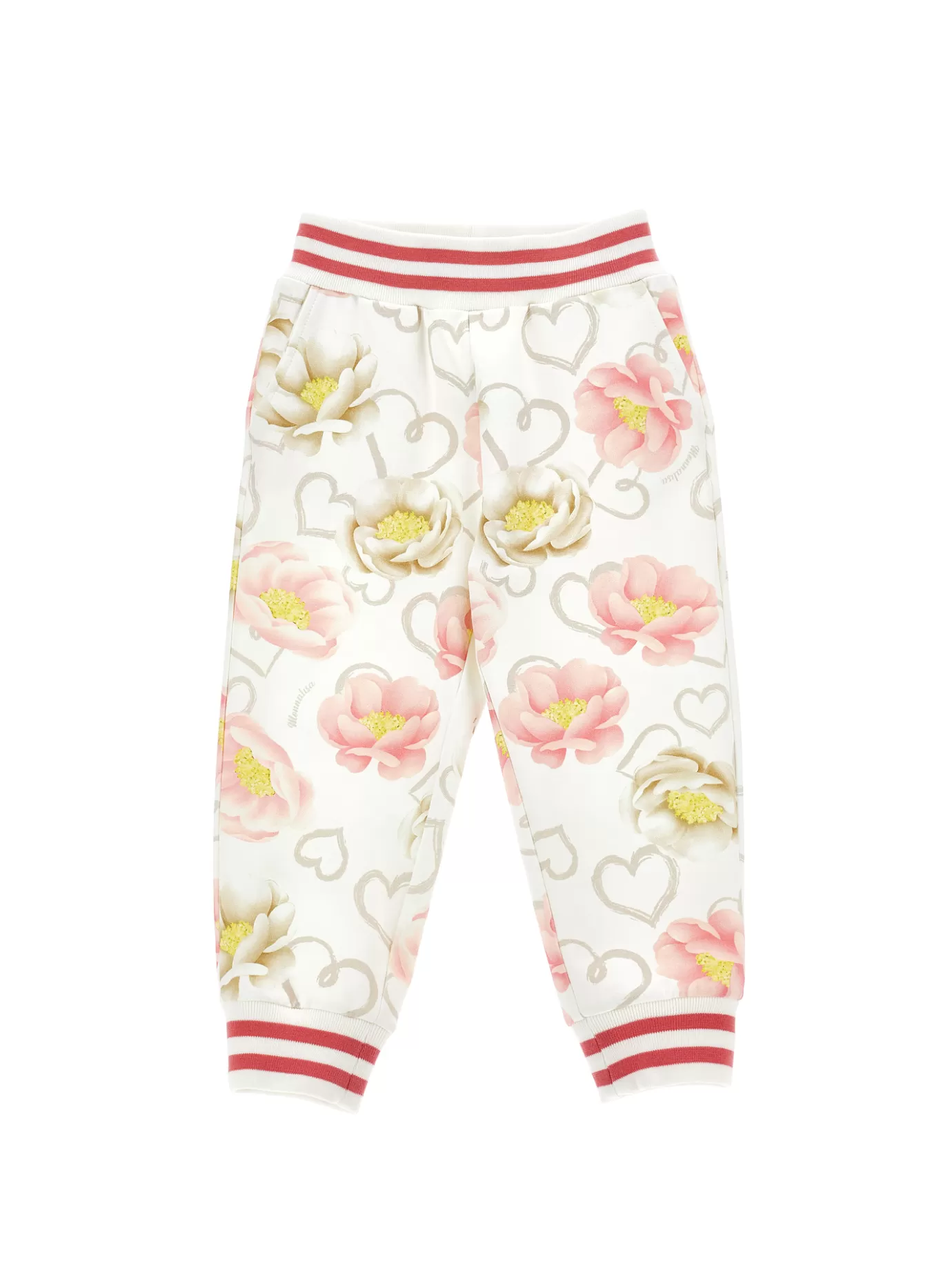 Monnalisa Anemone print fleece joggers- Leggings&pants | Leggings&pants