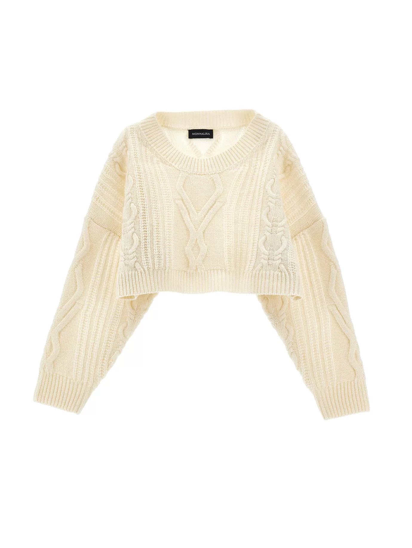 Monnalisa Aran mini sweater- Cardigans&sweaters | Clothing