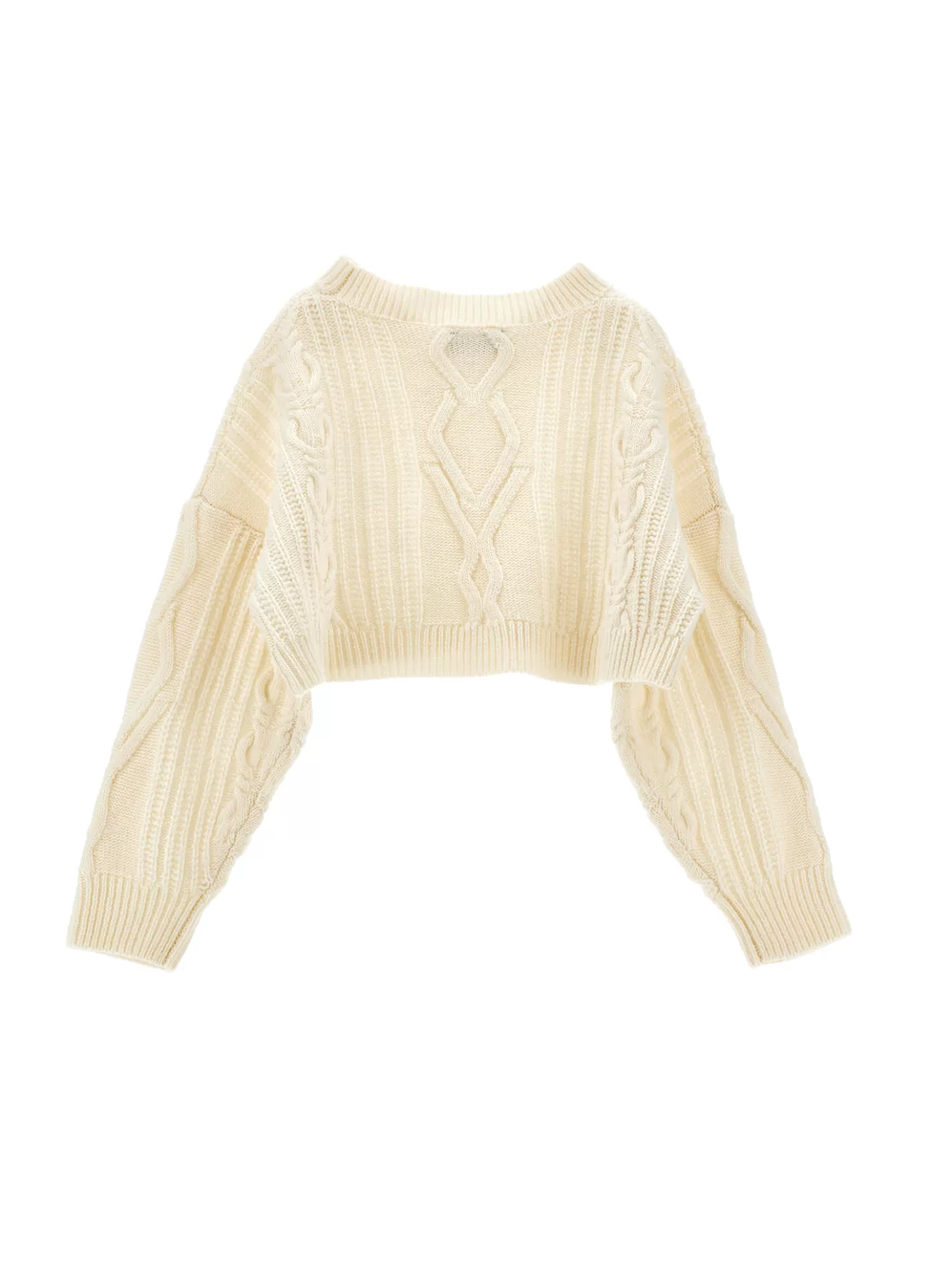 Monnalisa Aran mini sweater- Cardigans&sweaters | Clothing