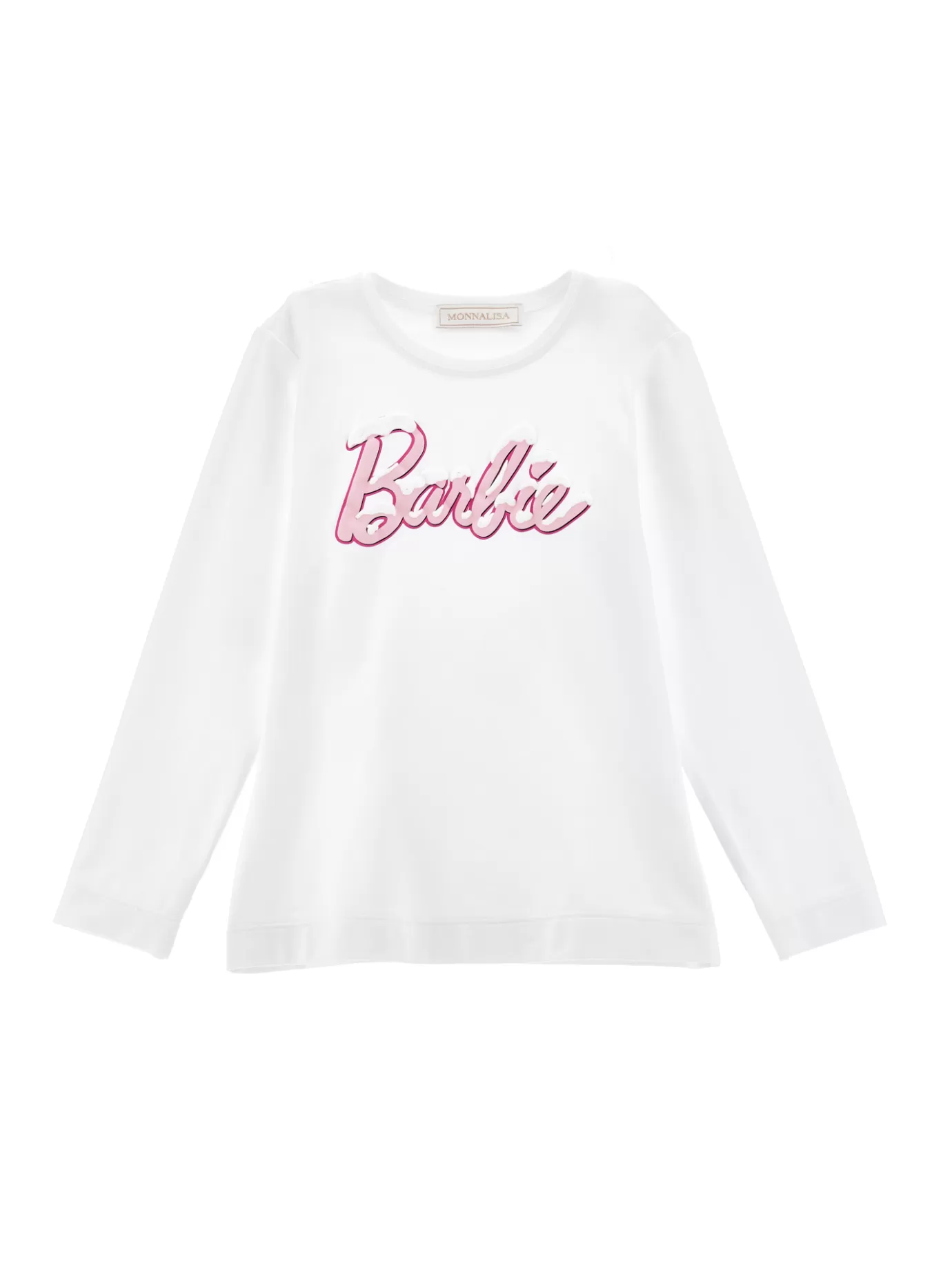 Monnalisa Barbie™ jersey cotton t-shirt with logo- Tops, T-shirts&shirts | Clothing