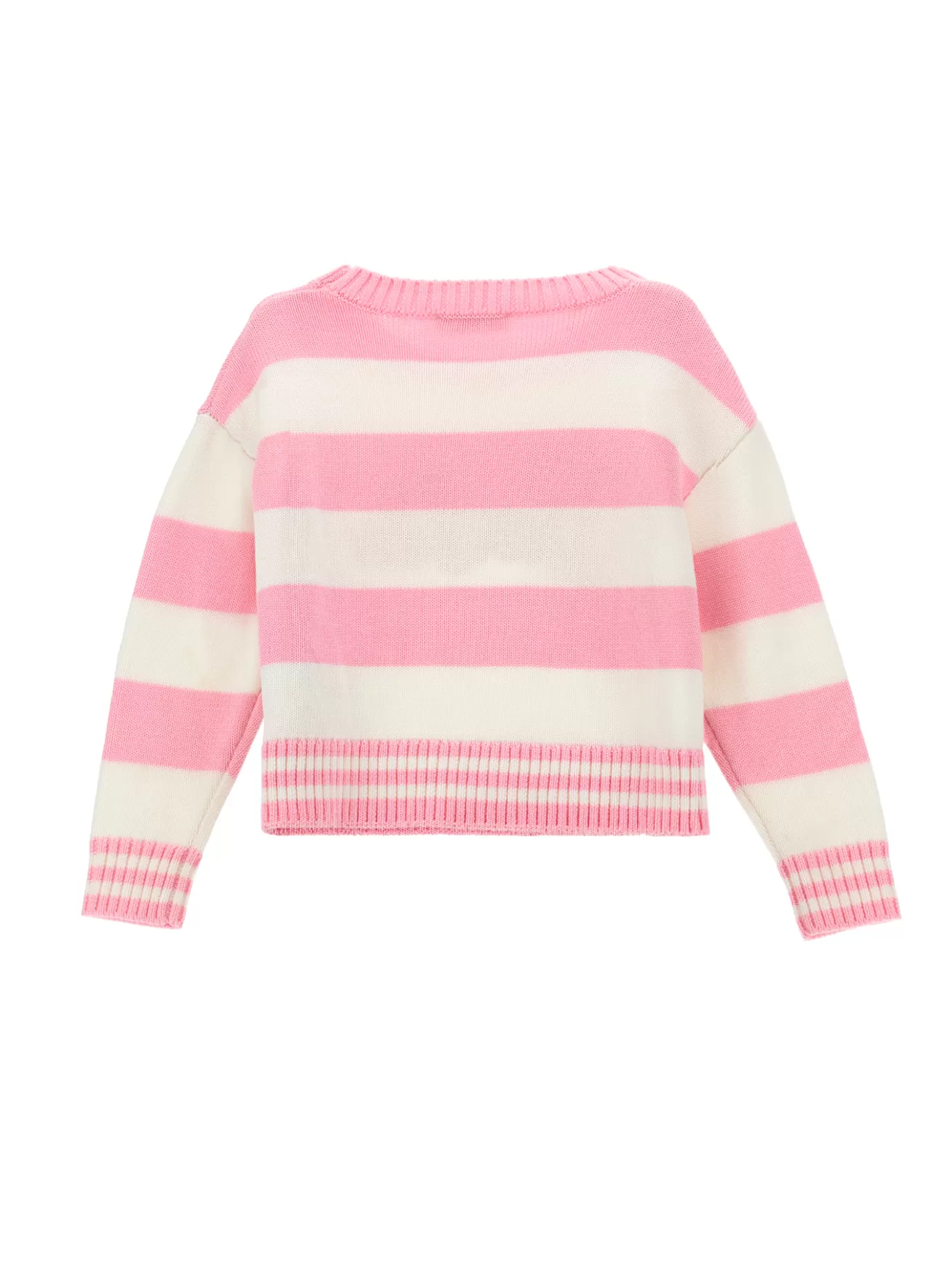 Monnalisa Barbie™ knitwear striped pullover- Cardigans&sweaters | Clothing