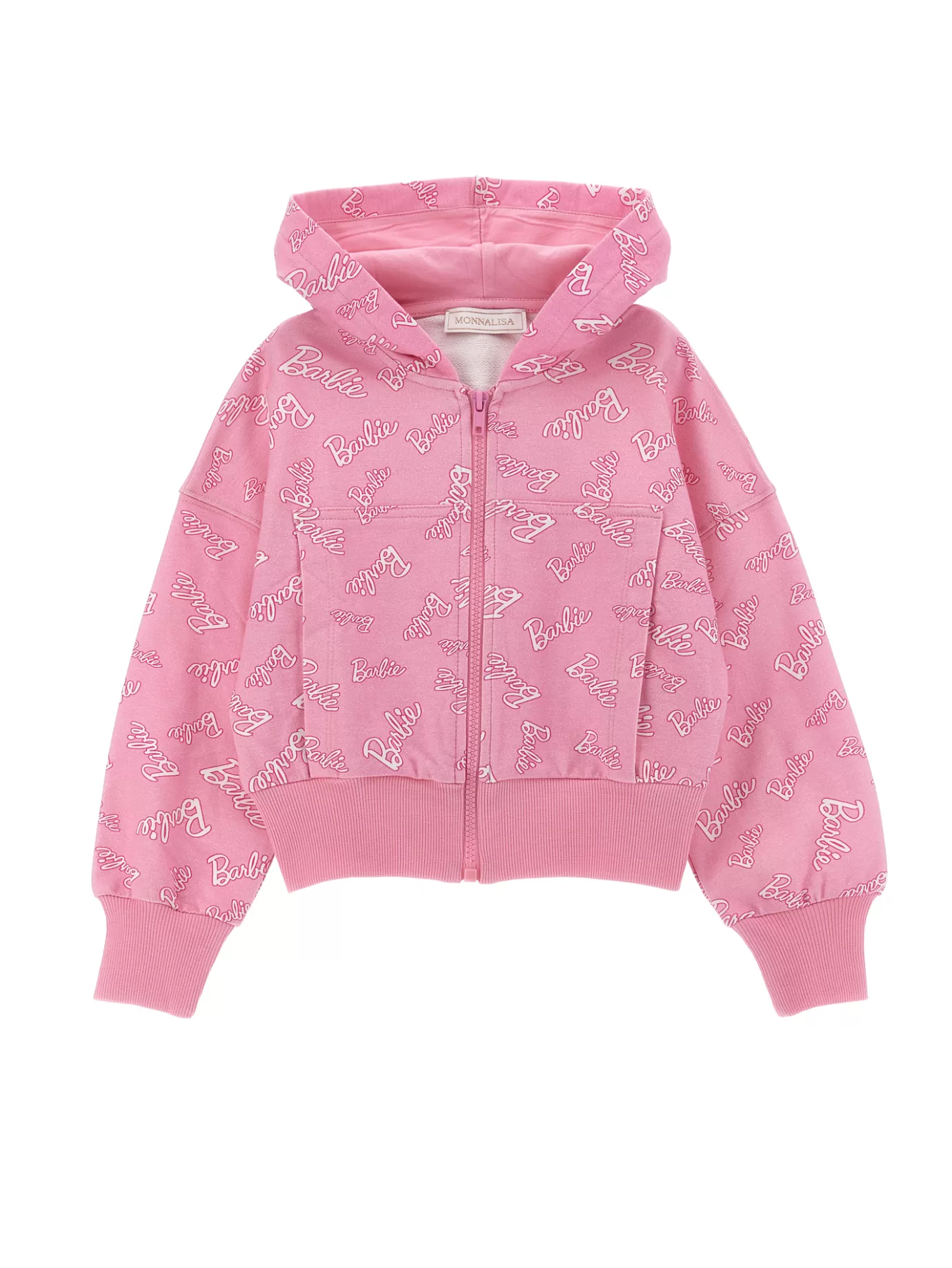 Monnalisa Barbie™ logoed hoodie sweatshirt- Cardigans&sweaters | Clothing