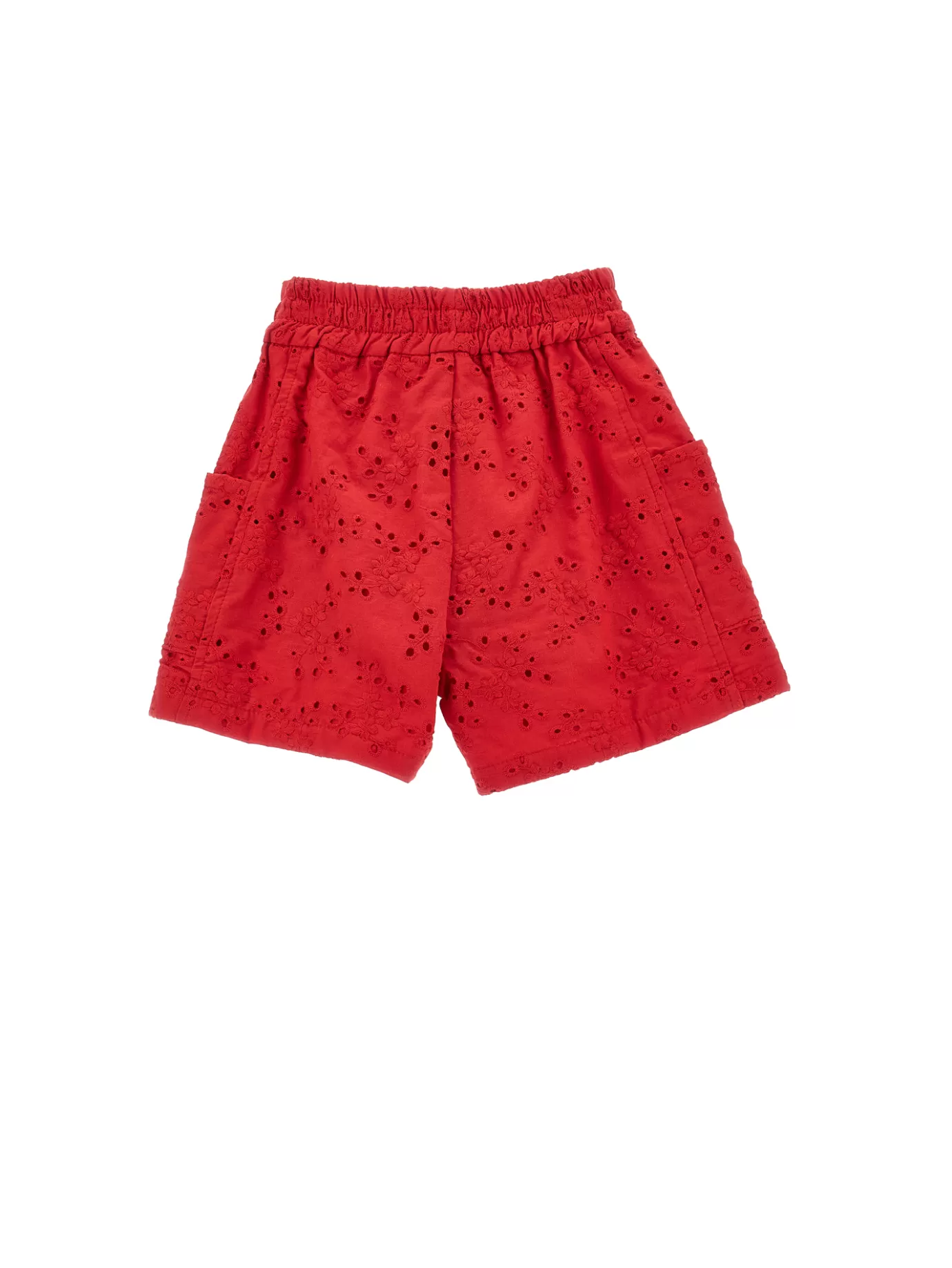 Monnalisa Bermuda shorts with broderie anglaise lace- Leggings&pants | Leggings&pants