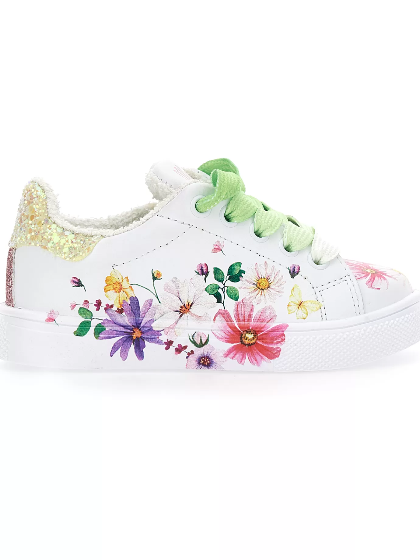 Monnalisa Bicast sneakers with flower print- Sneakers | Sneakers