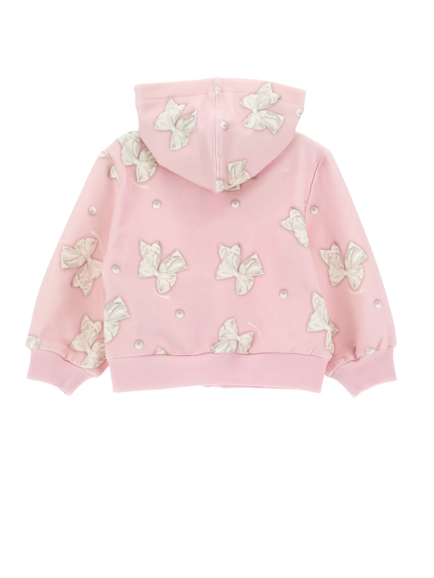 Monnalisa Bow print hoodie- Cardigans&sweaters | Cardigans&sweaters