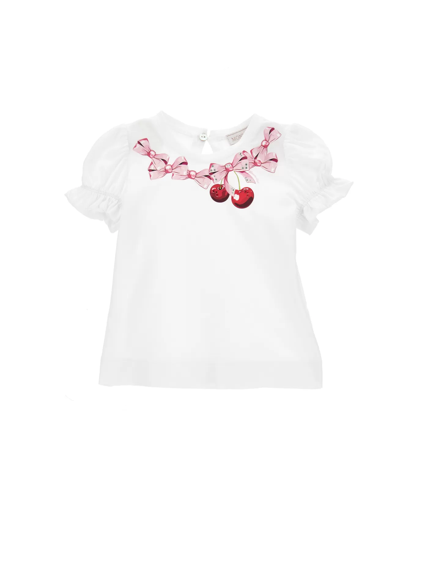 Monnalisa Bow print jersey T-shirt- Tops, T-shirts&shirts | Clothing