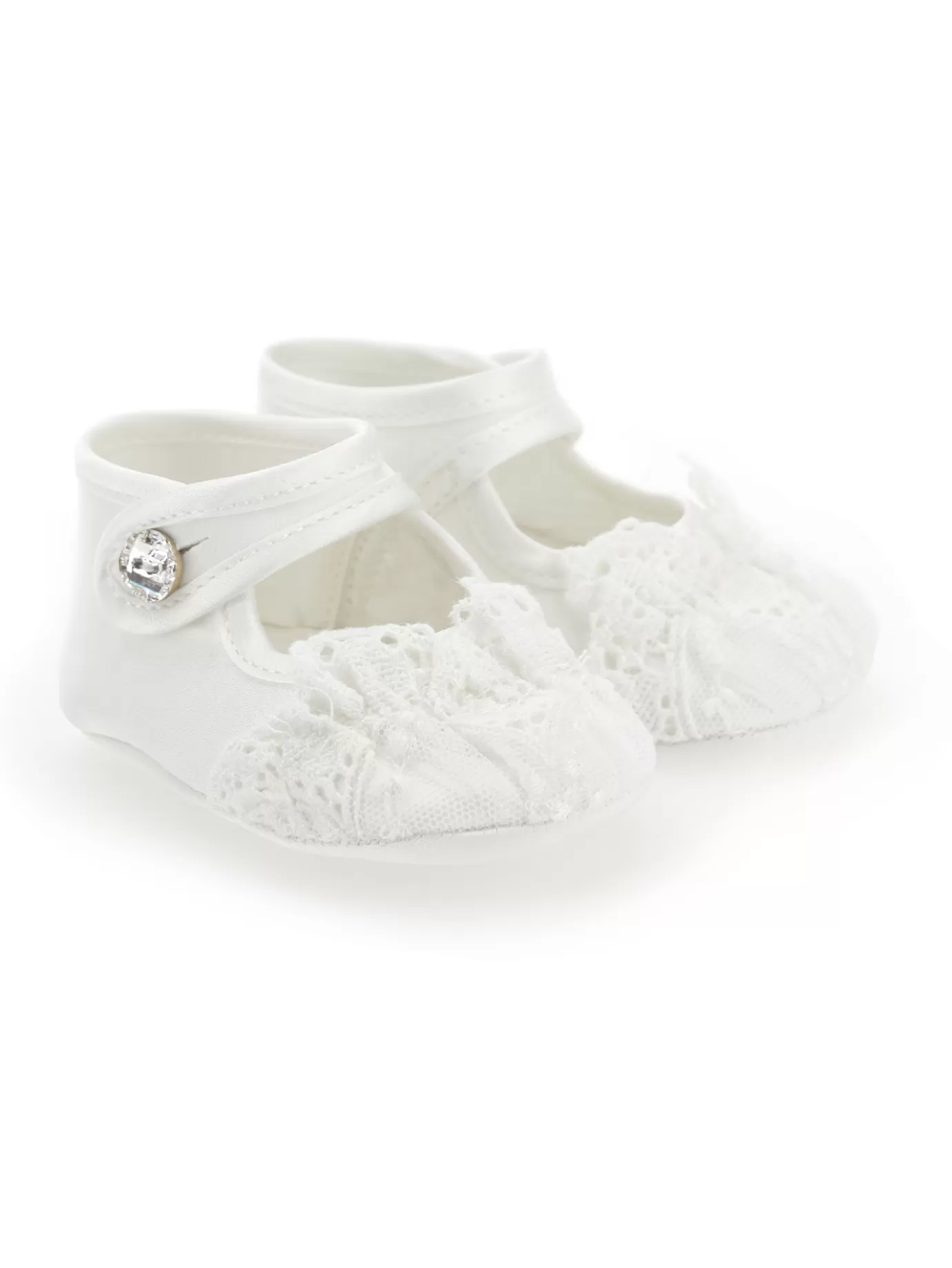 Monnalisa Chantilly lace ballet flats- Pre-walker Shoes | Pre-walker Shoes