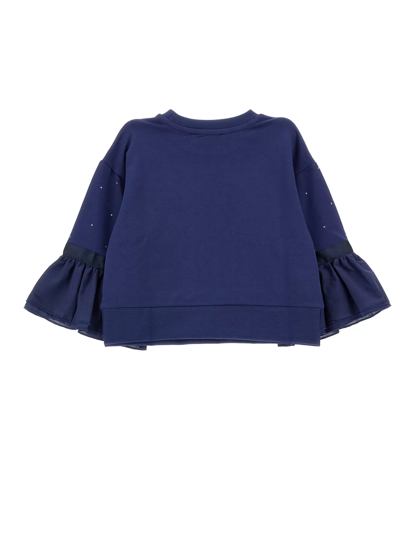 Monnalisa Closed sweatshirt with ruffles- Cardigans&sweaters | Cardigans&sweaters