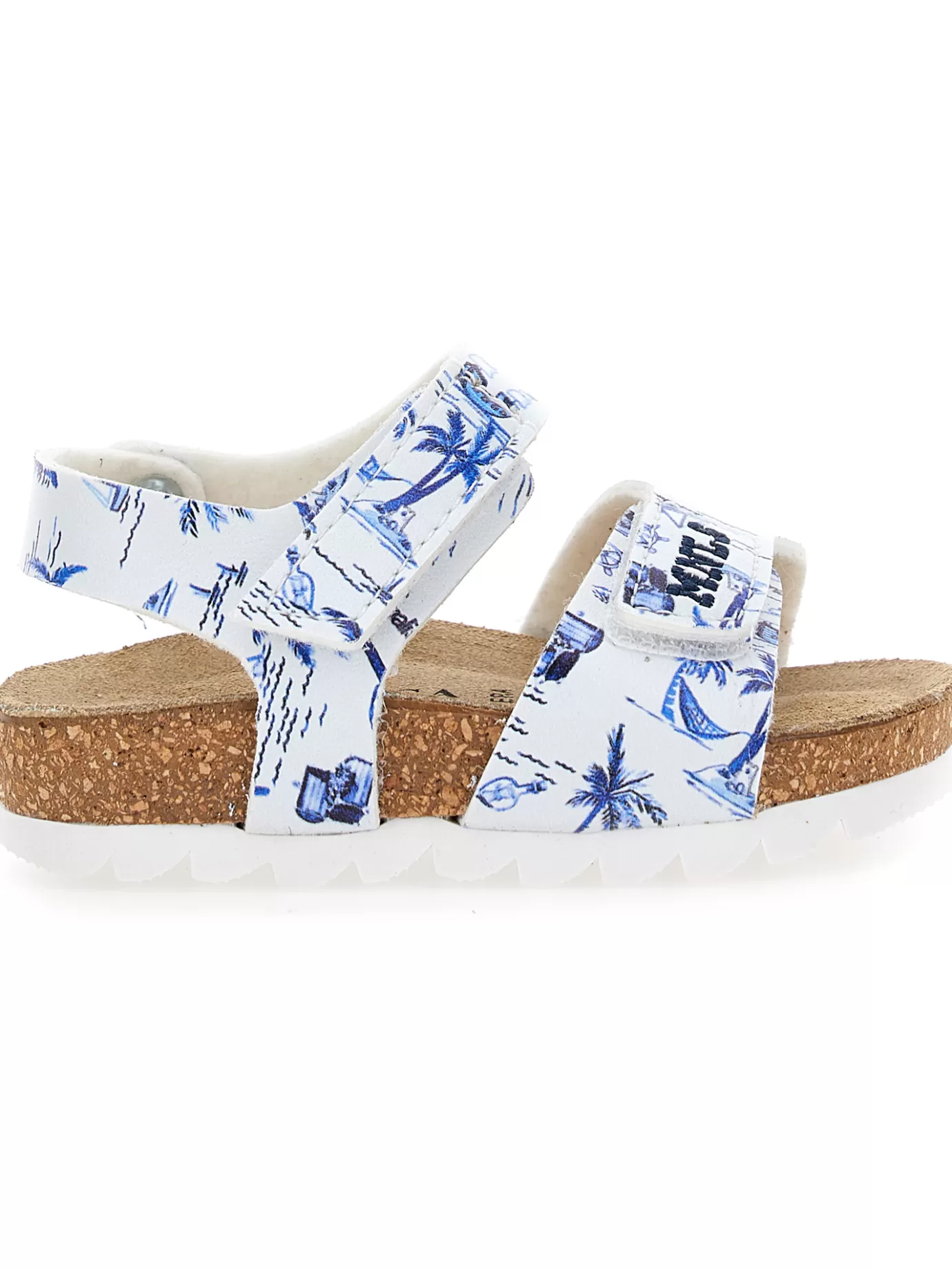 Monnalisa Comfortable marine print sandals-BOY Sandals | Shoes