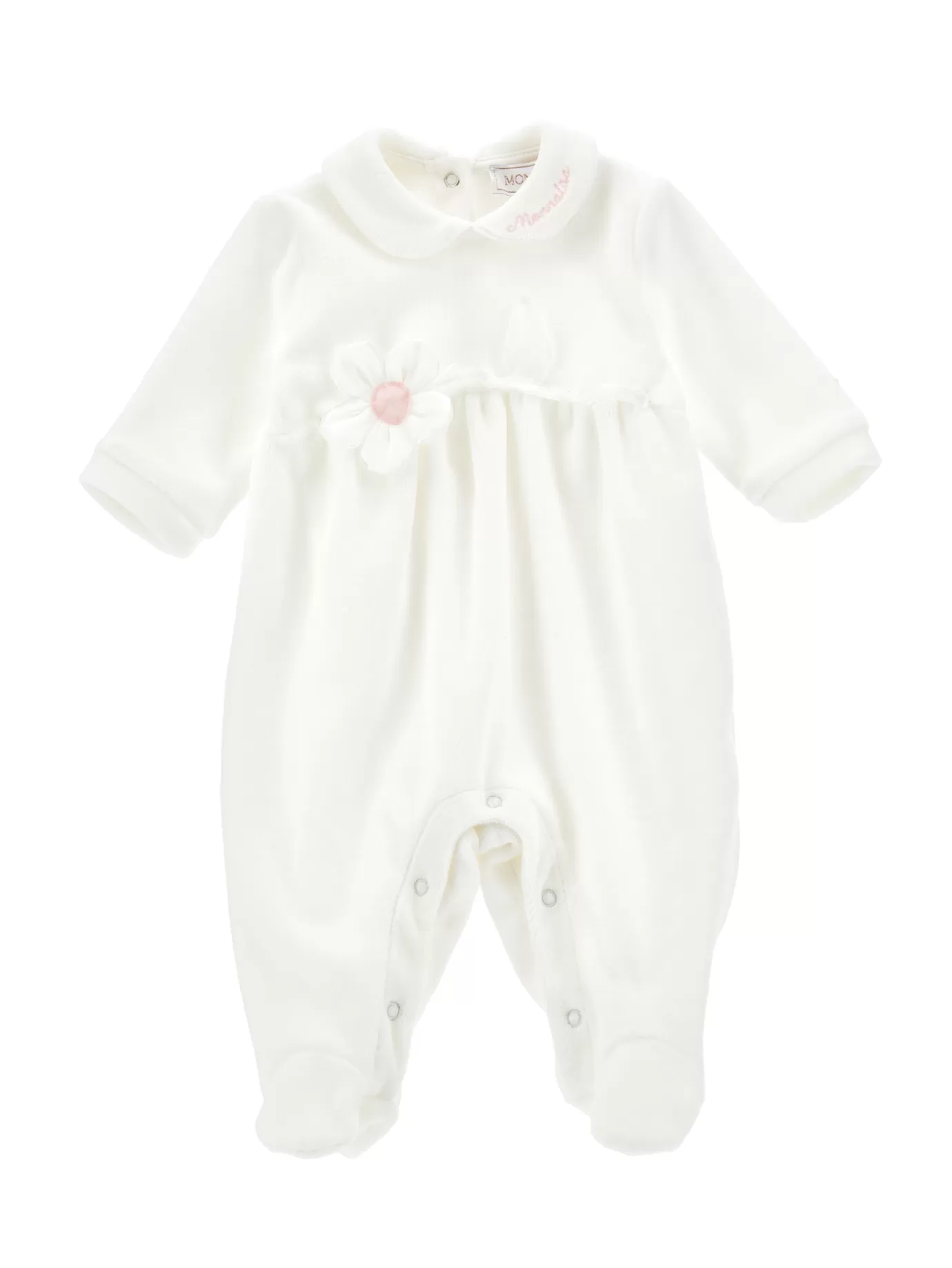 Monnalisa Cotton chenille playsuit- Newborn