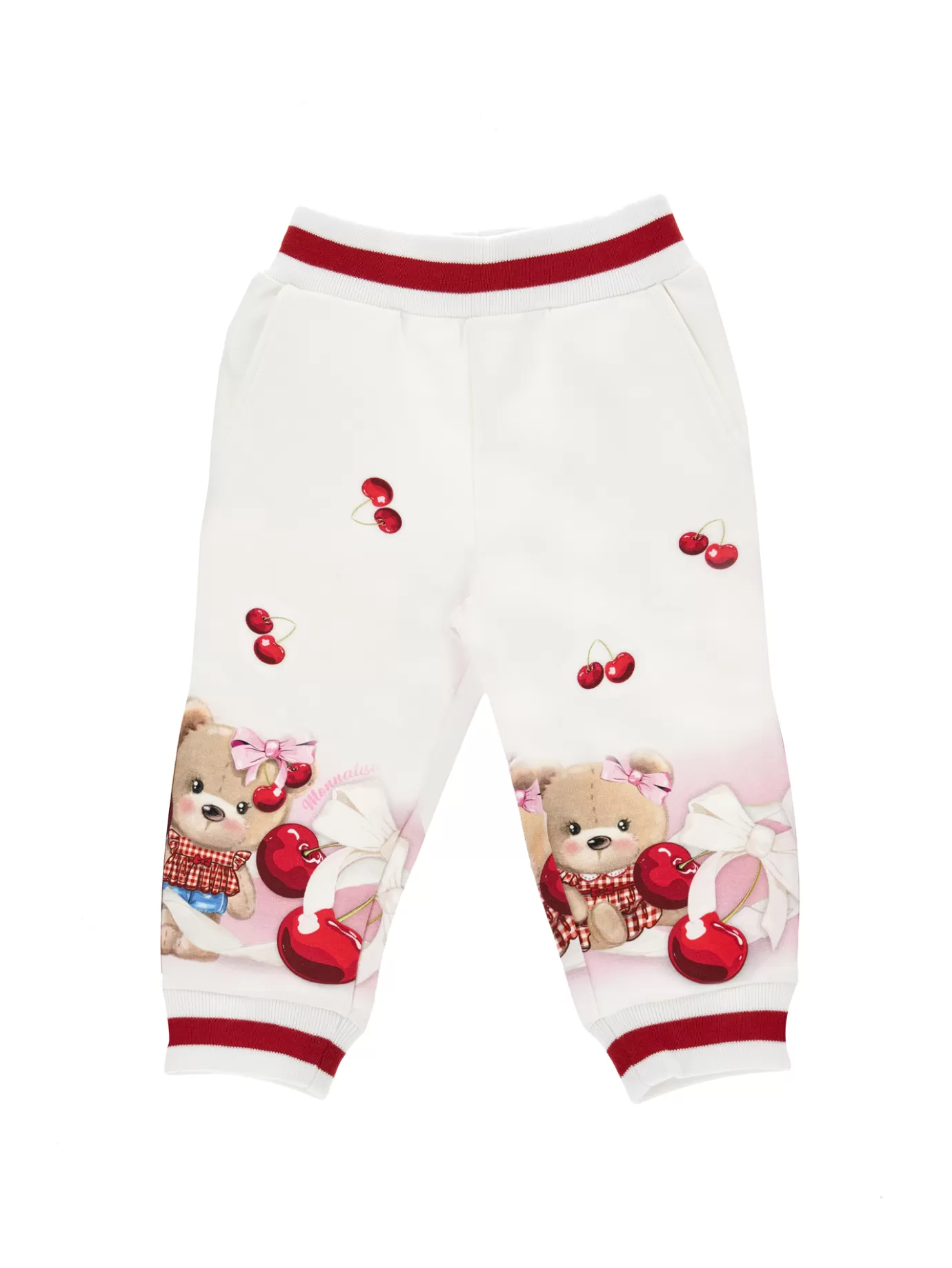 Monnalisa Cotton fleece teddy joggers- Leggings&pants | Clothing