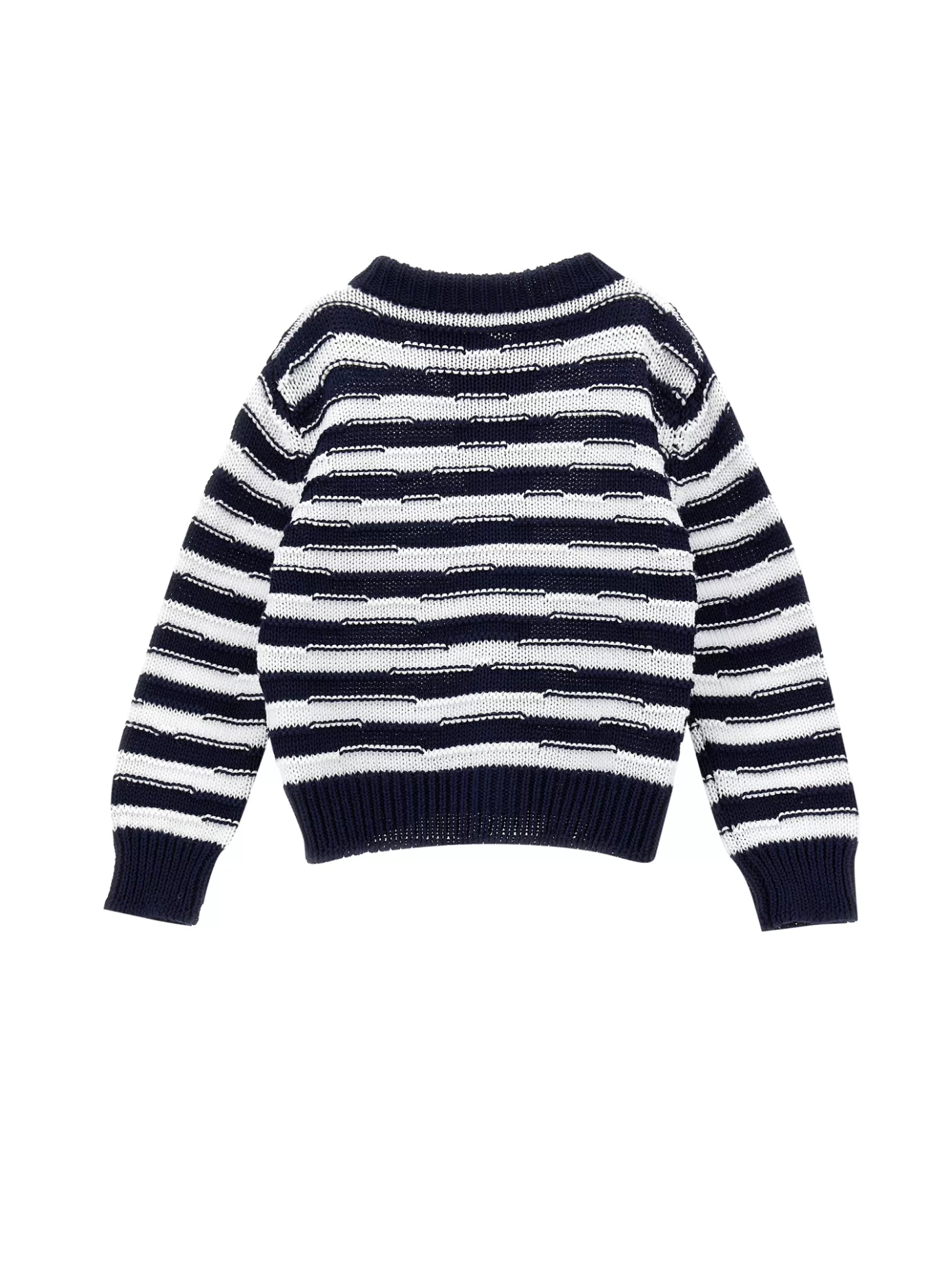 Monnalisa Cotton navy striped cardigan-BOY Cardigans&sweaters | Clothing