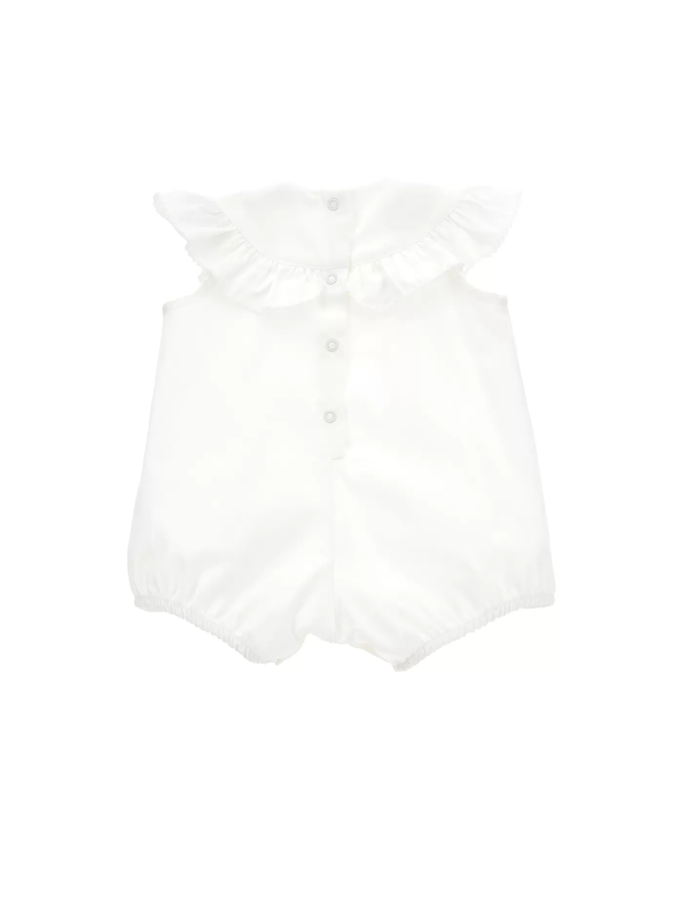 Monnalisa Cotton romper with flounces- Newborn