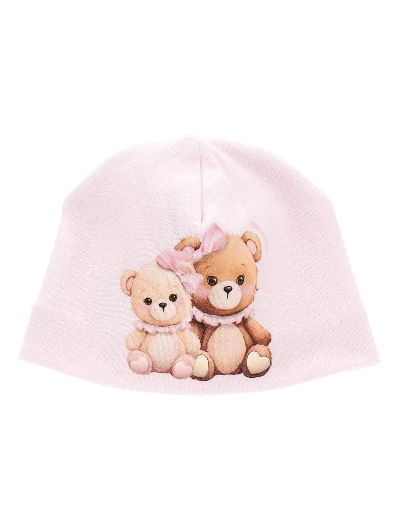 Monnalisa Cotton teddy bear hat- Newborn