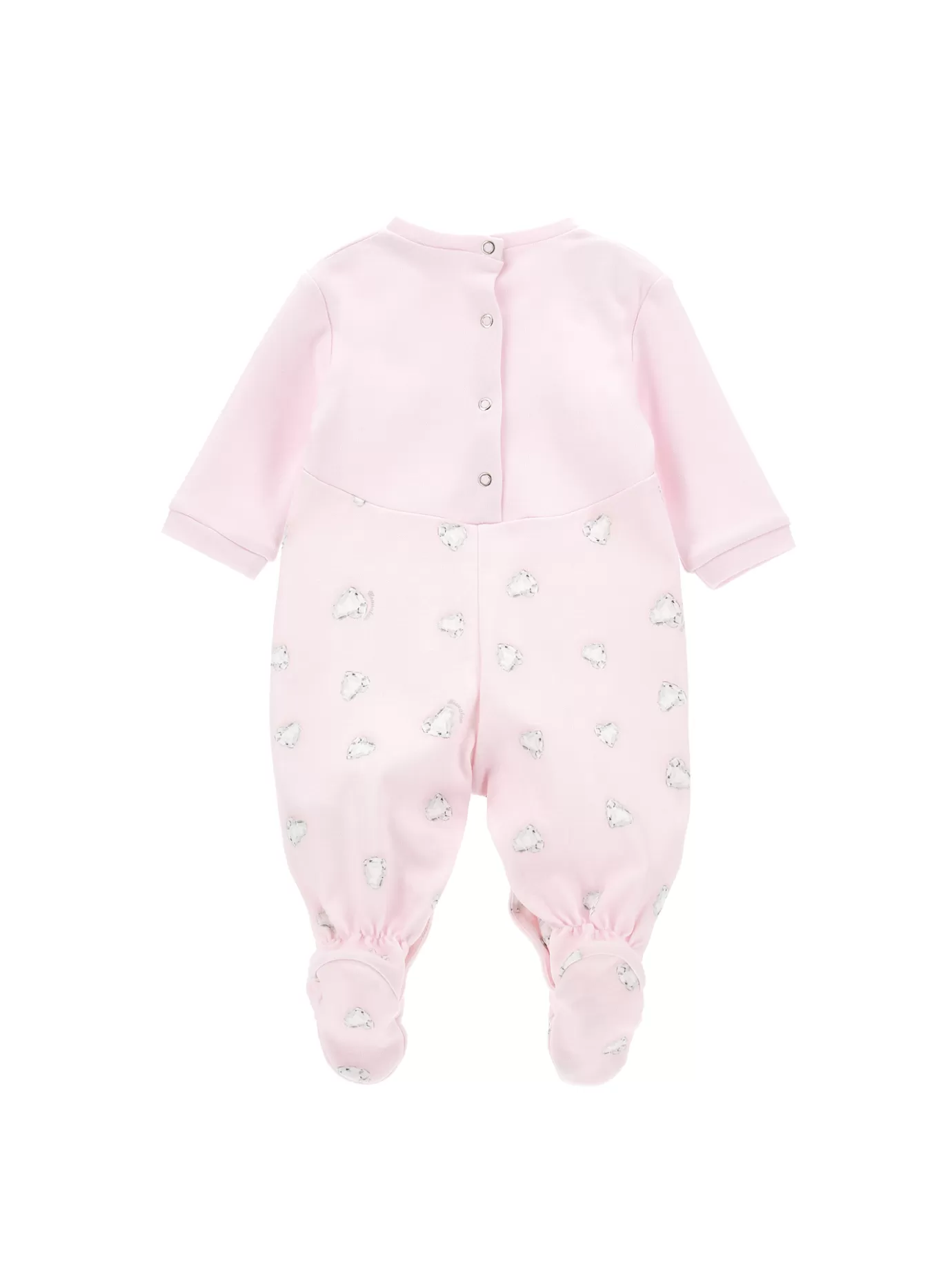 Monnalisa Crystal print high waist playsuit- Newborn