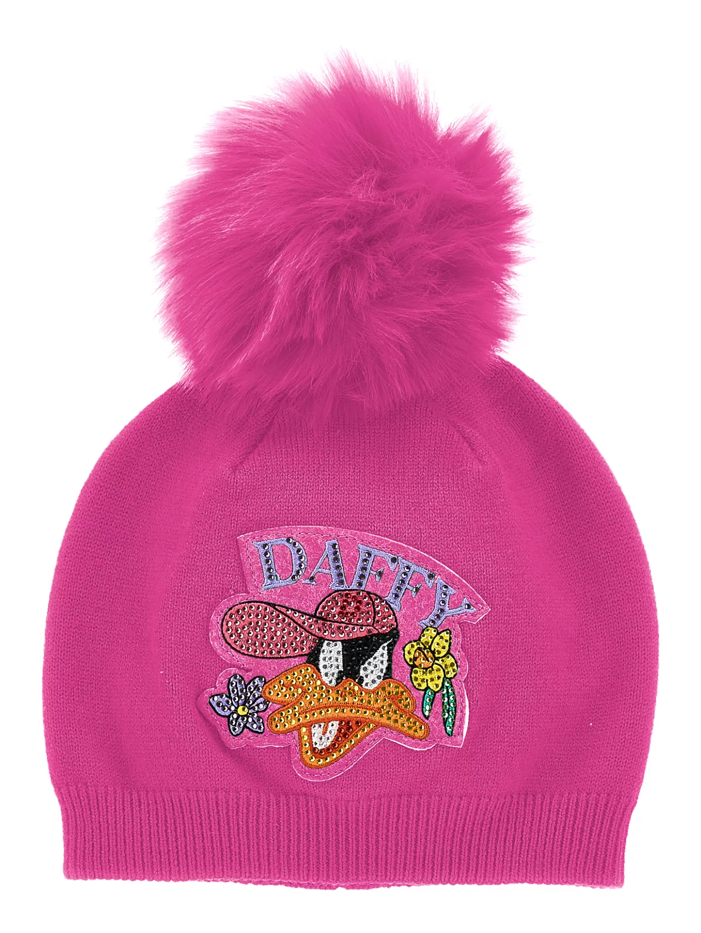 Monnalisa Daffy Duck wool blend hat- Hats | Hats