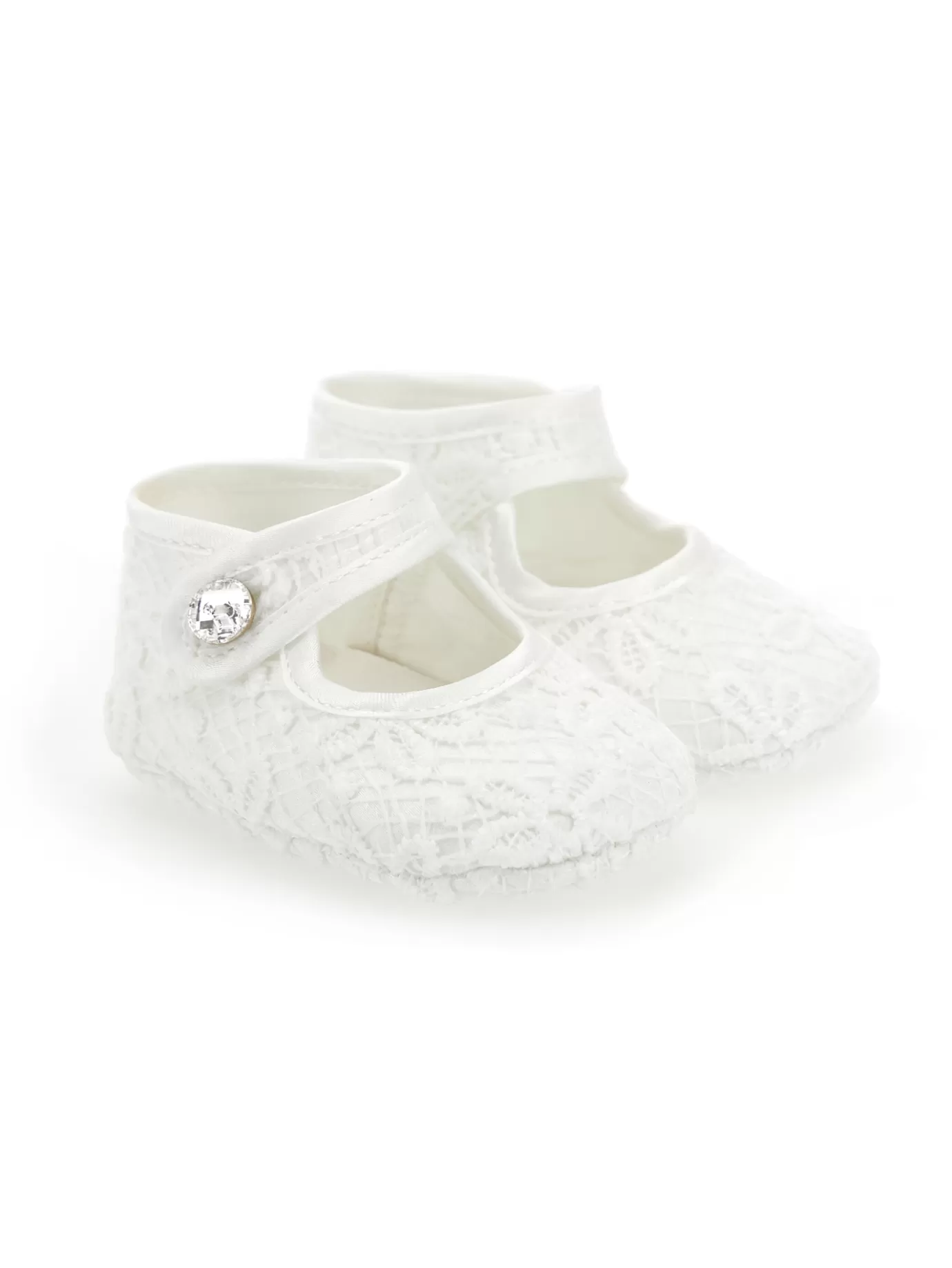 Monnalisa Daisies macramé ballet flats- Pre-walker Shoes | Pre-walker Shoes