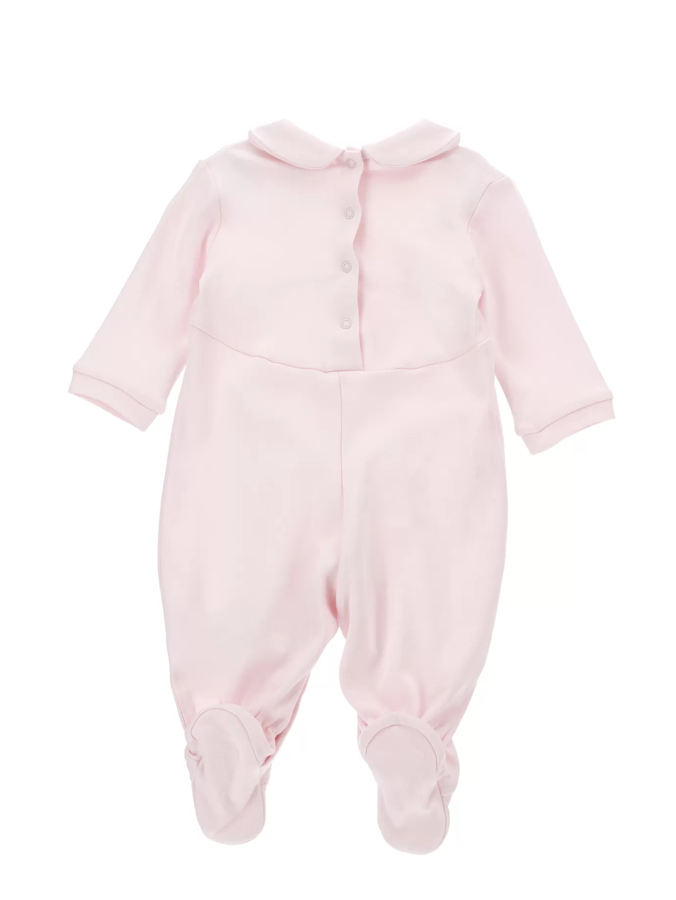 Monnalisa Daisy cotton playsuit- Newborn