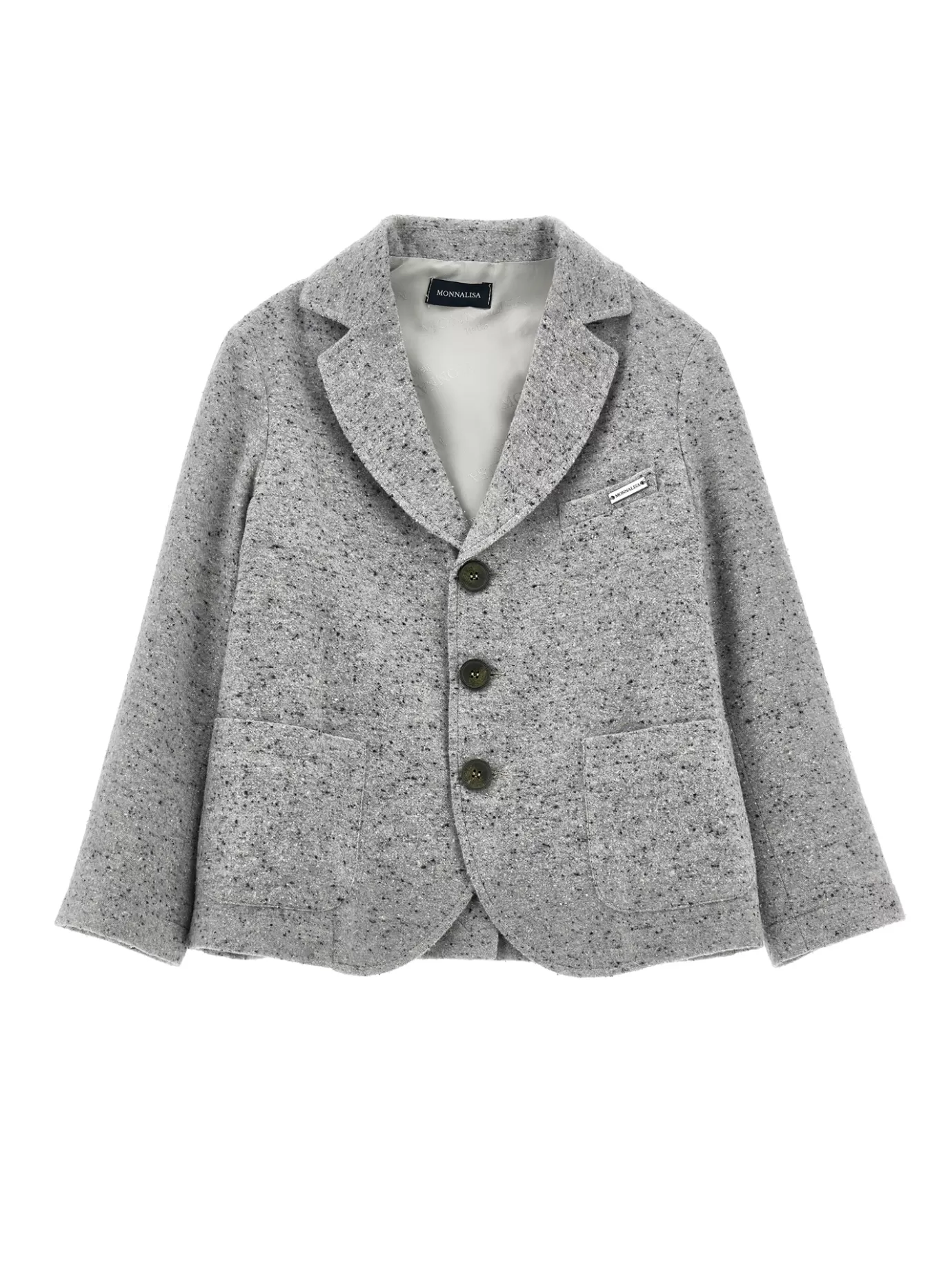 Monnalisa Dotted fabric blazer-BOY Coats&jackets | Clothing