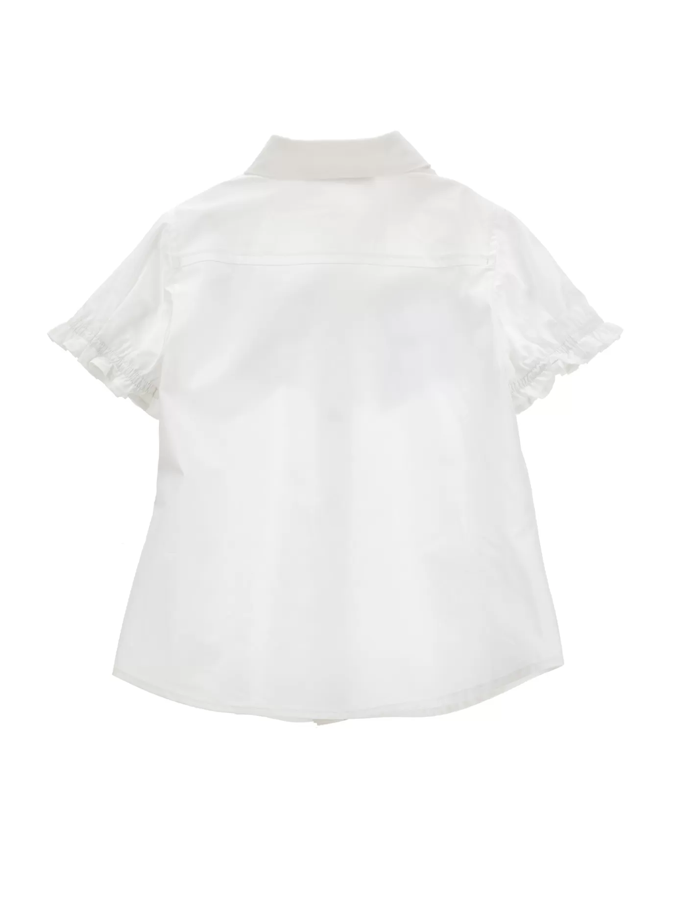 Monnalisa Embroidered and fringed cotton shirt- Tops, T-shirts&shirts | Tops, T-shirts&shirts