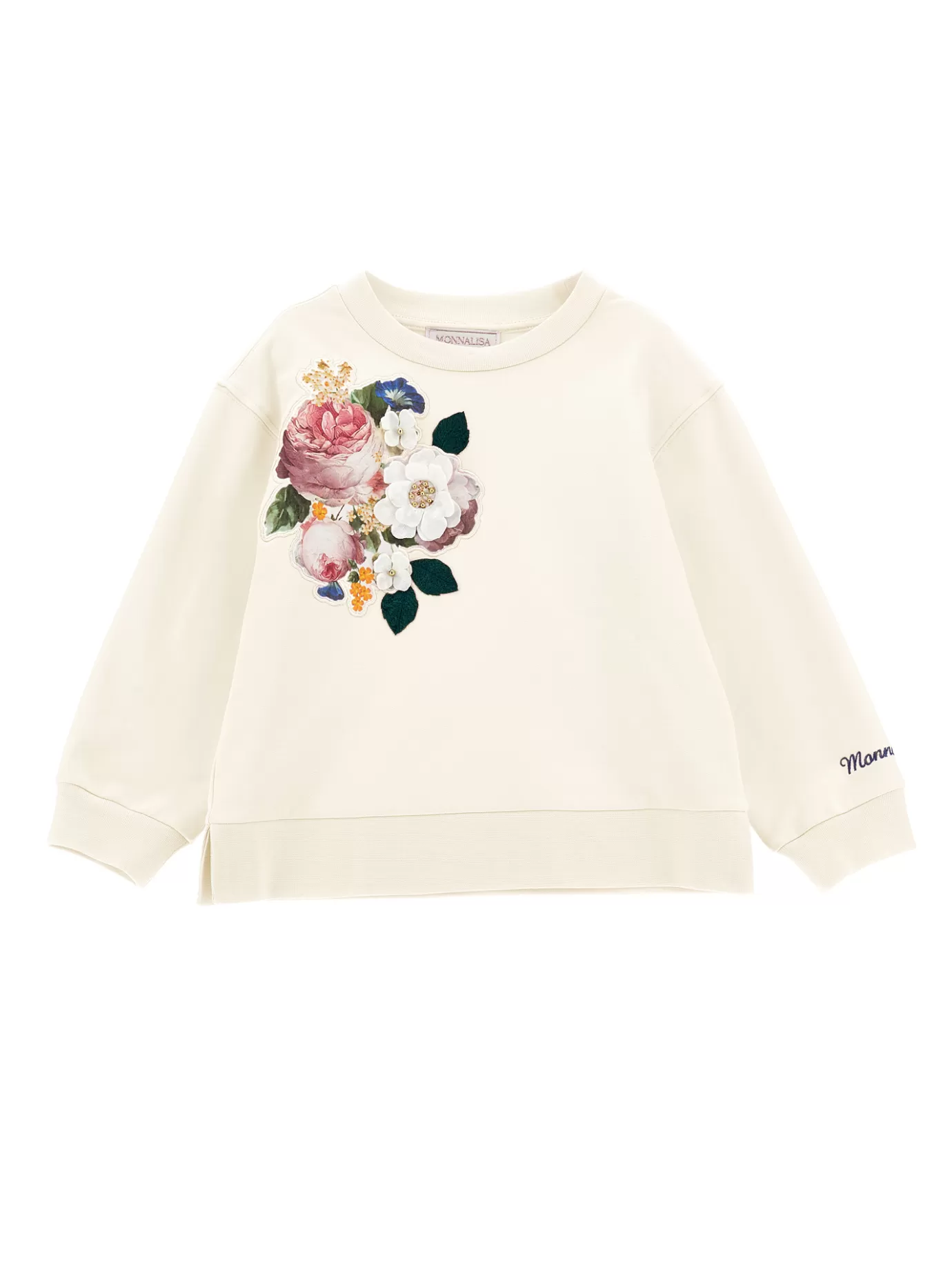 Monnalisa Embroidered sweatshirt- Cardigans&sweaters | Clothing