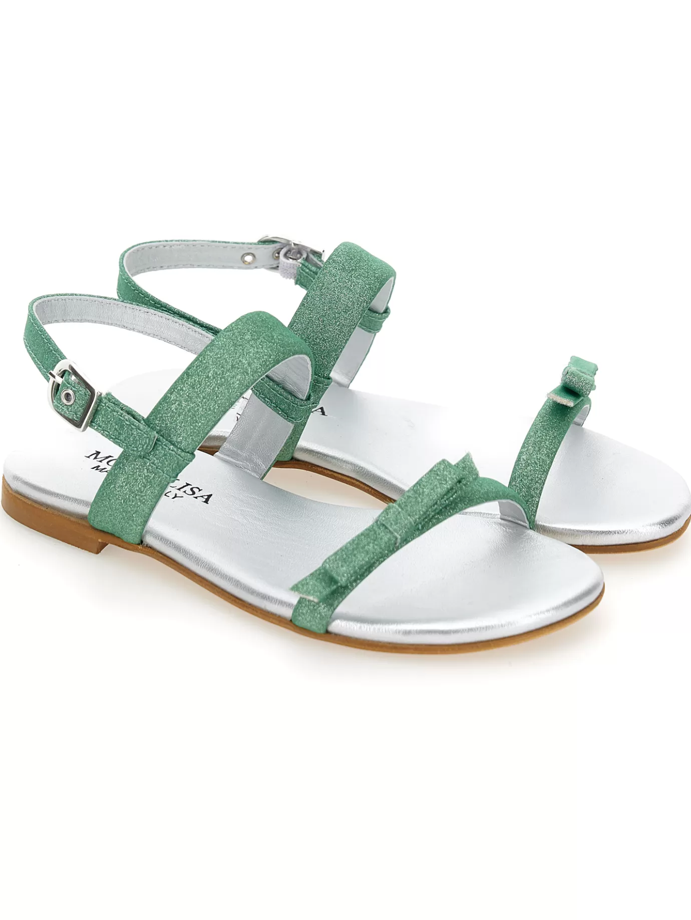 Monnalisa Fine glitter sandals- Sandals | Sandals