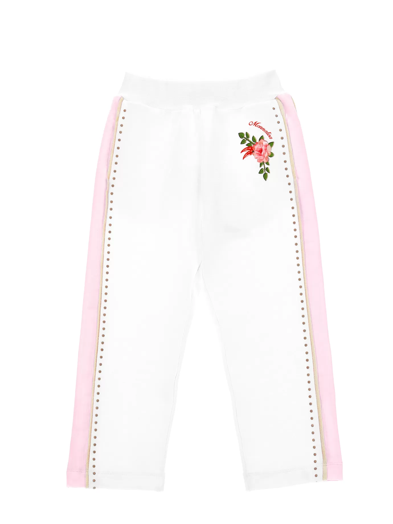 Monnalisa Fleece joggers with studs- Leggings&pants | Leggings&pants