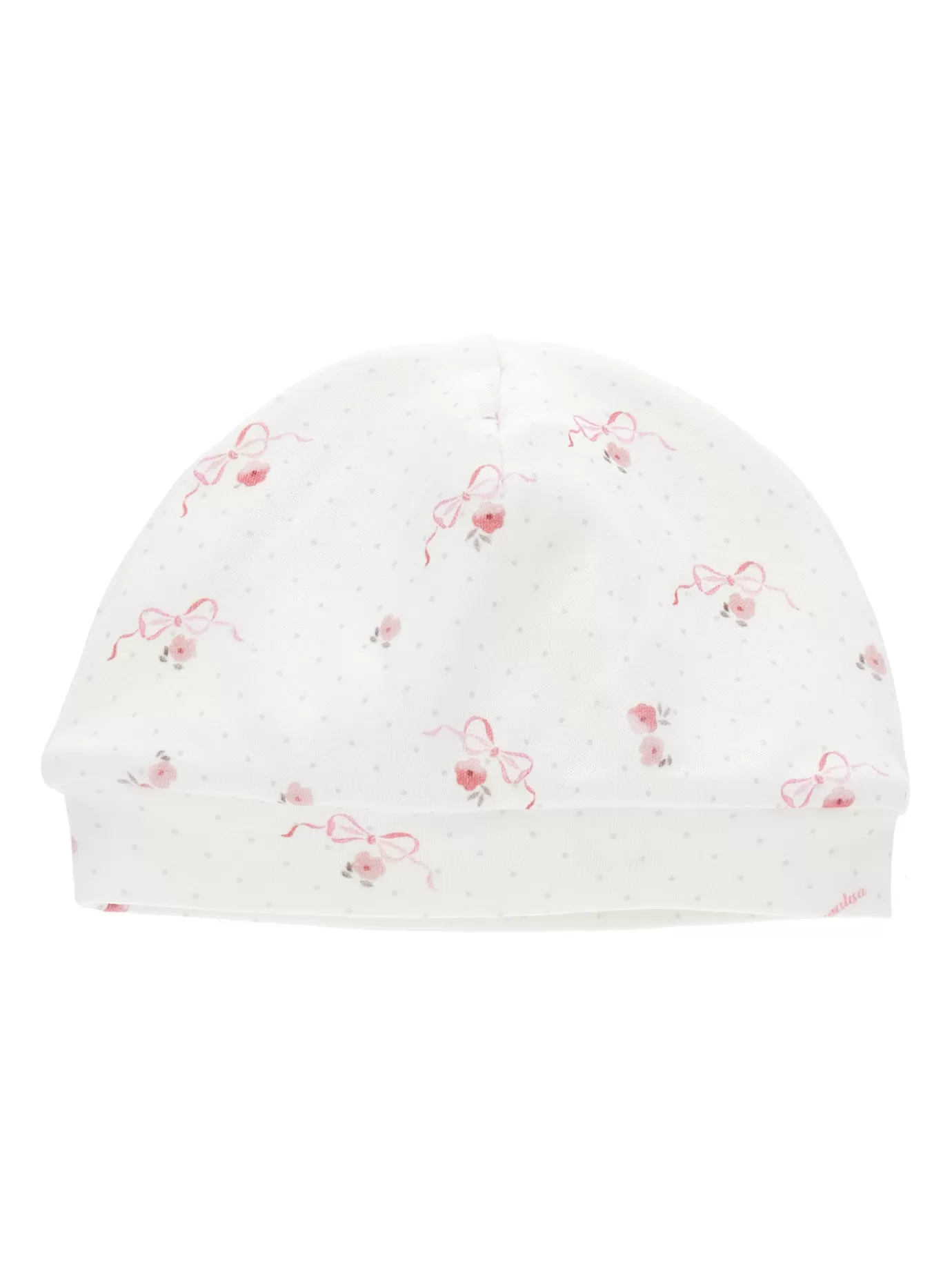 Monnalisa Floral jersey hat- Newborn