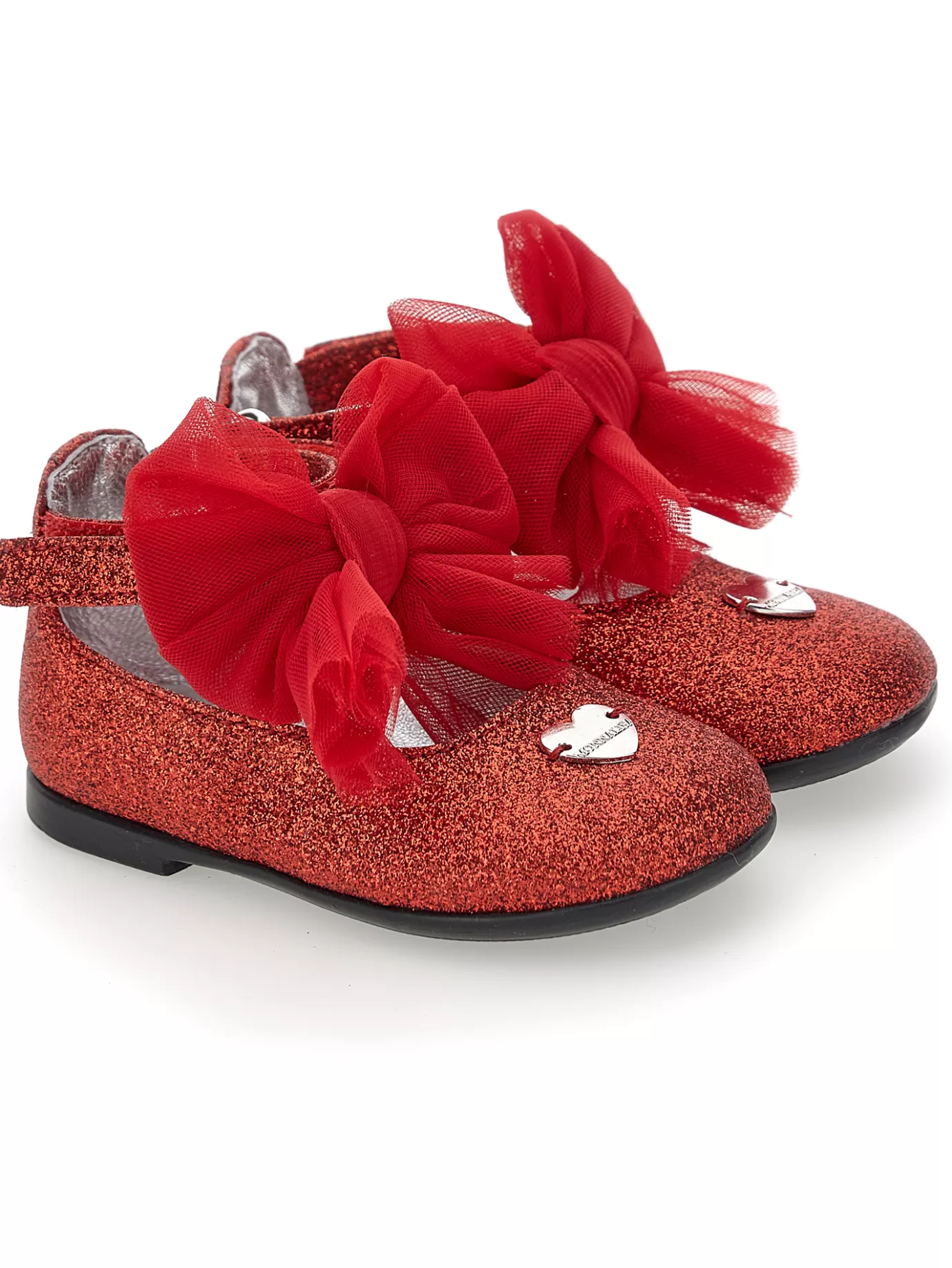 Monnalisa Glitter ballet flats with bows- Ballerinas | Ballerinas