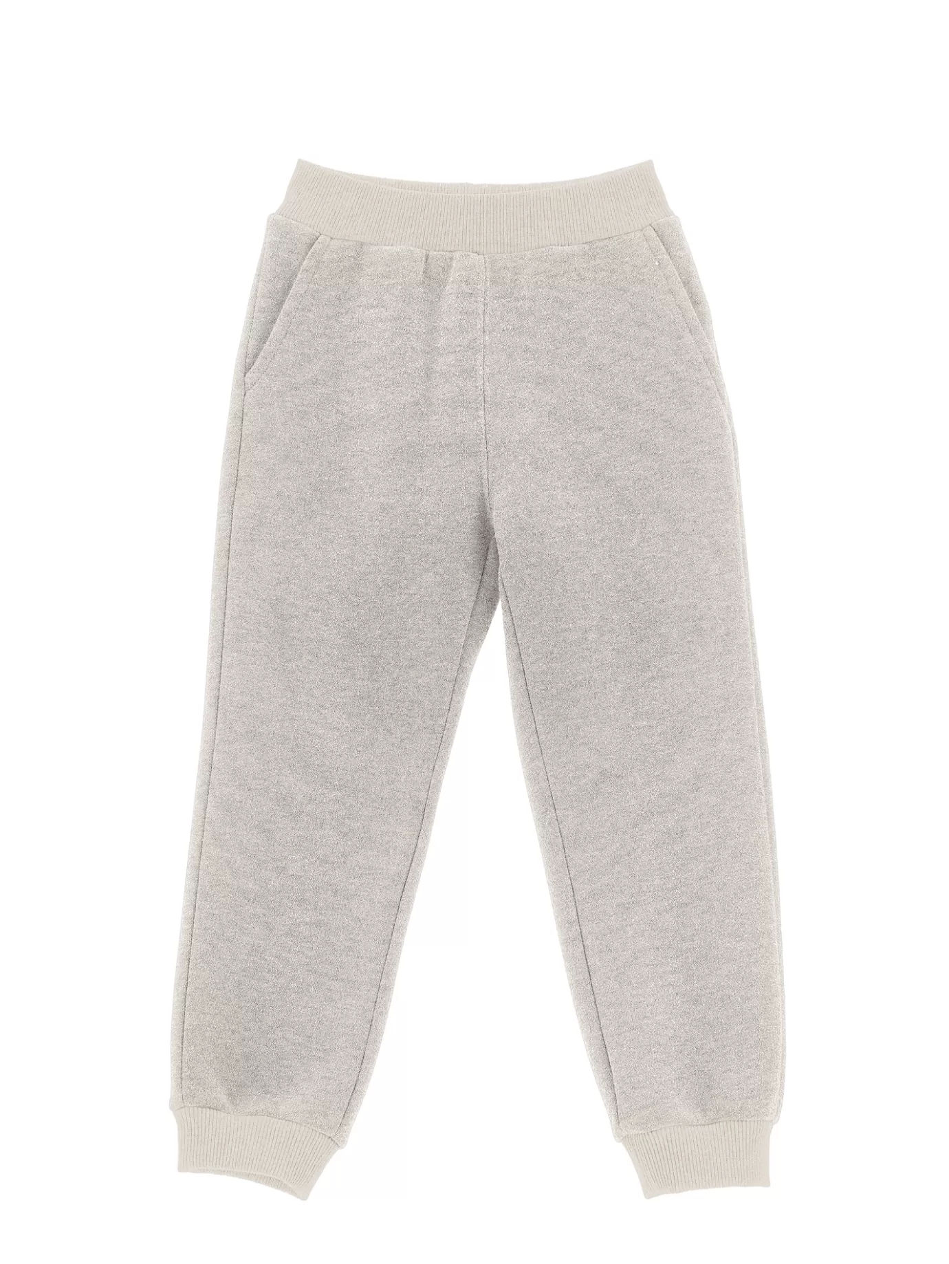 Monnalisa Glitter fleece joggers with bow- Leggings&pants | Clothing