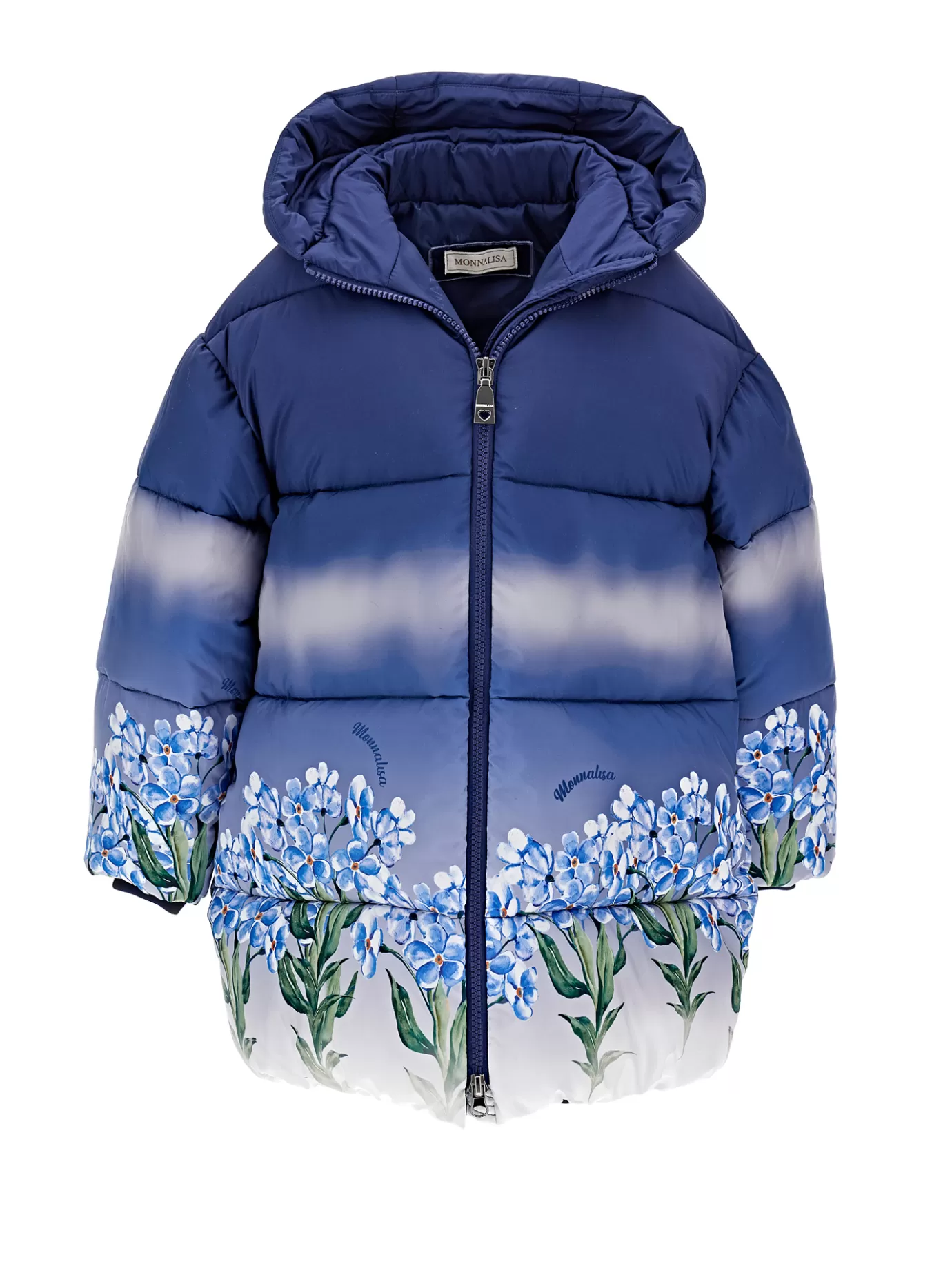 Monnalisa Graduated down coat with flowers- Coats&jackets | Coats&jackets