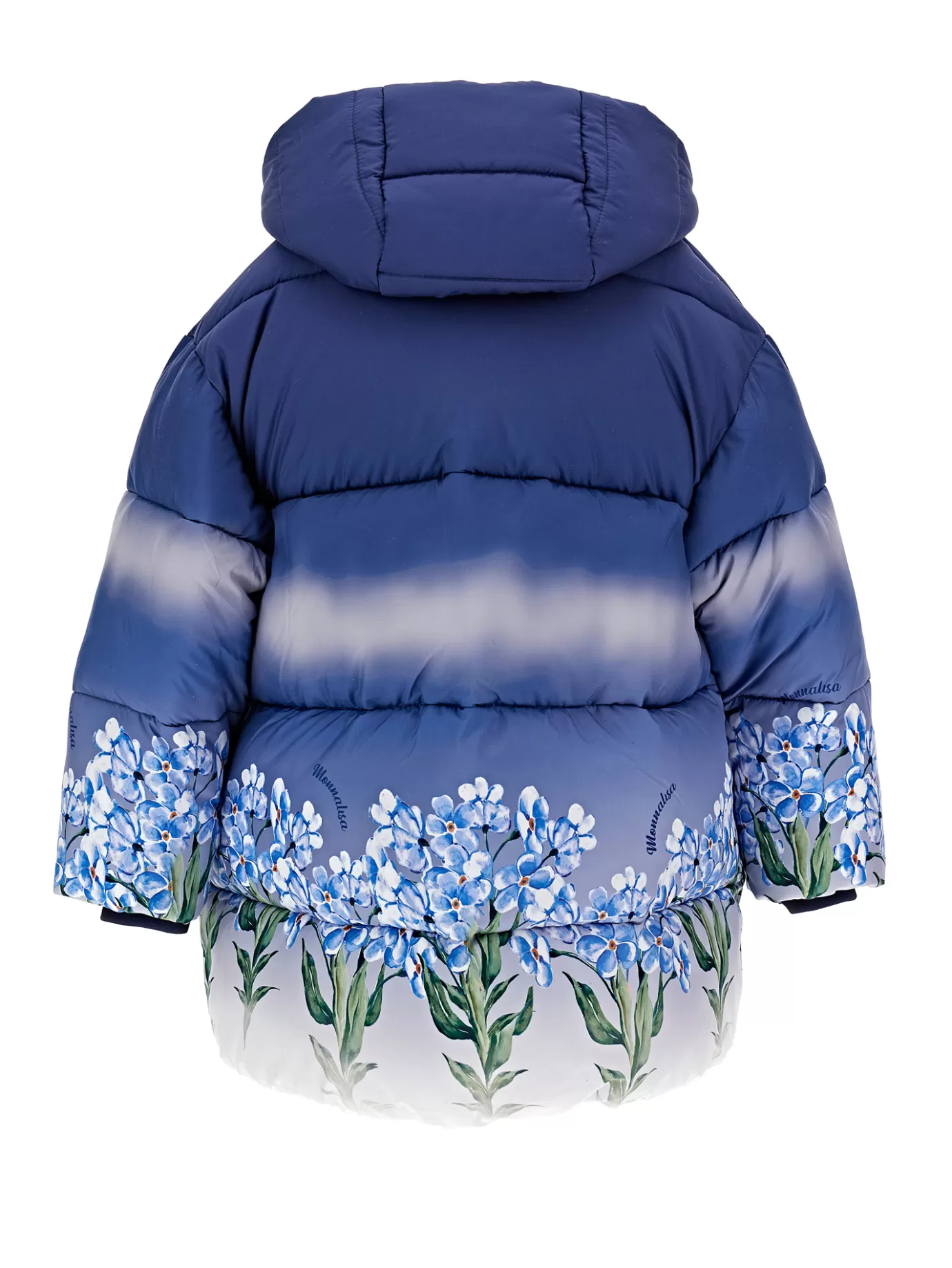 Monnalisa Graduated down coat with flowers- Coats&jackets | Coats&jackets