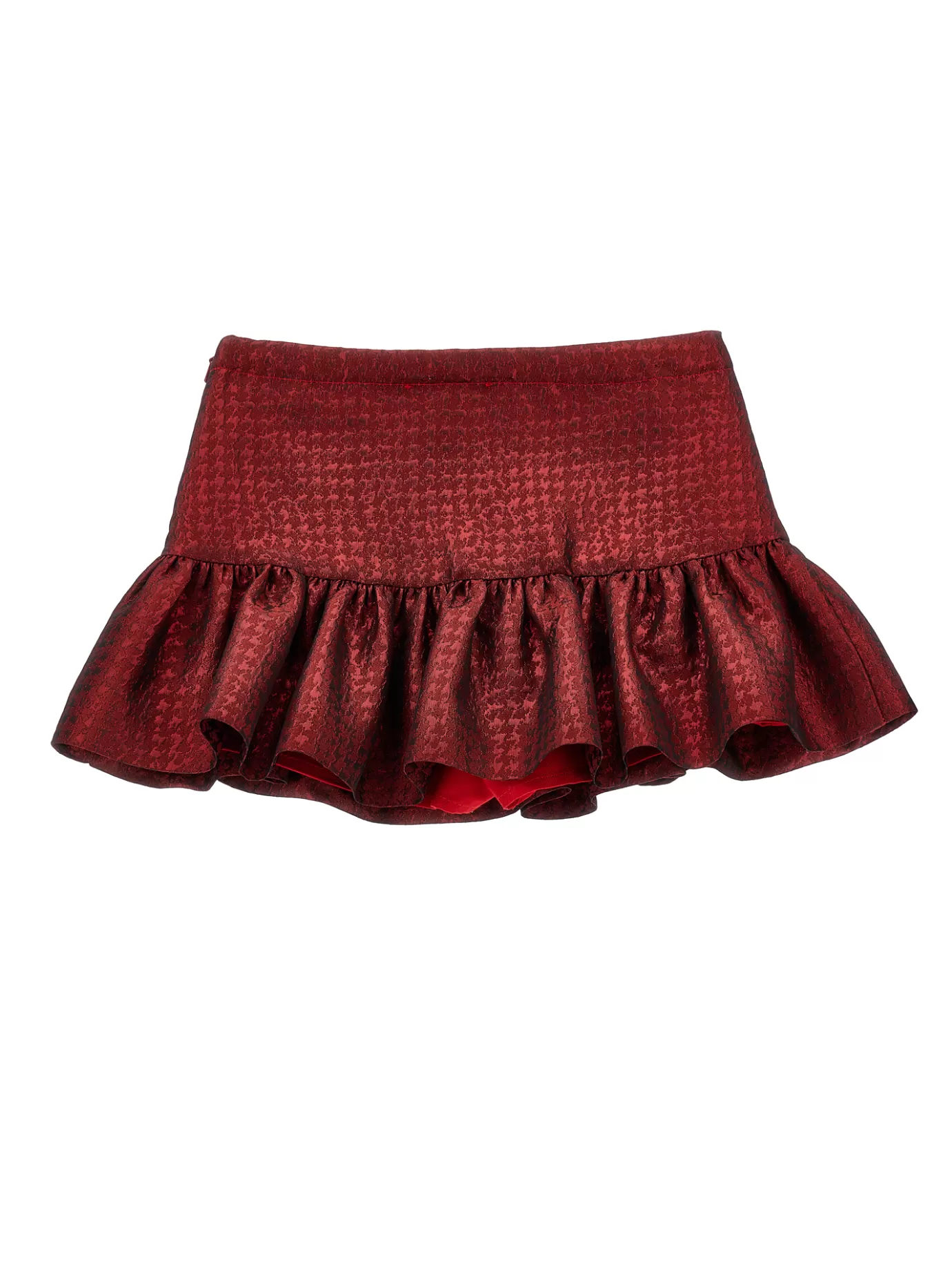 Monnalisa Houndstooth jacquard short skirt- Skirts | Clothing