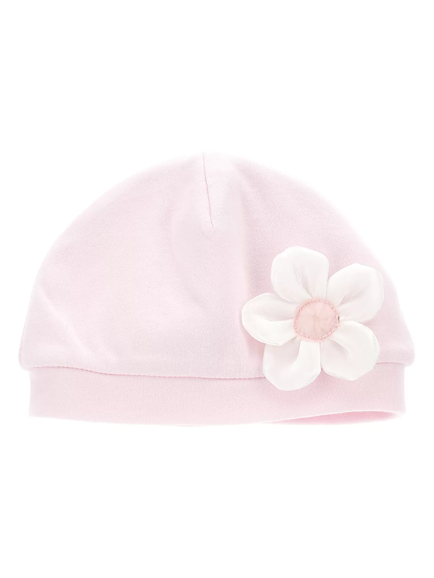 Monnalisa Jersey hat with flower- Newborn