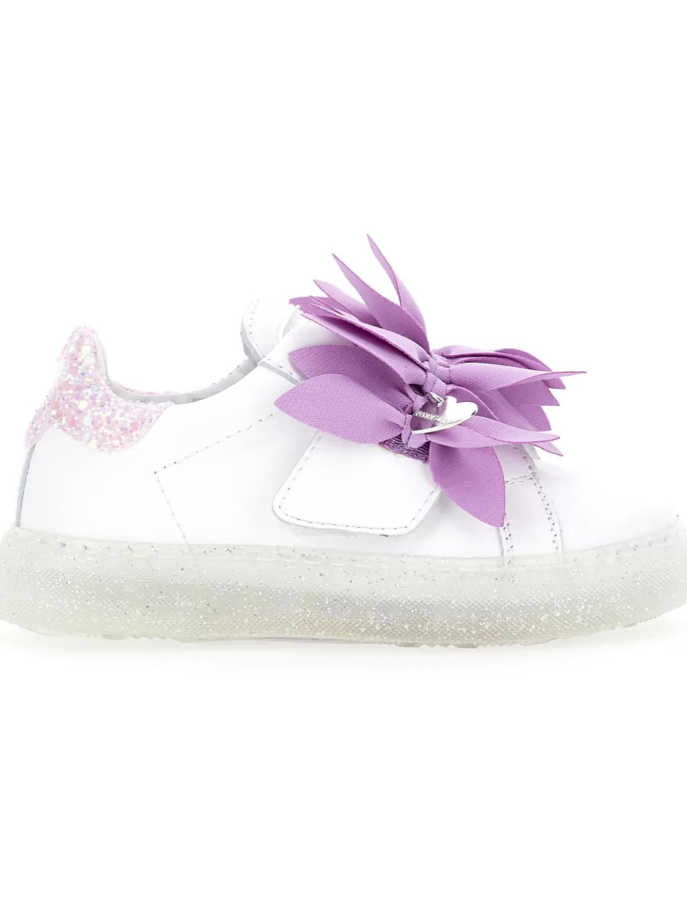 Monnalisa Leather sneakers with petals- Sneakers | Sneakers