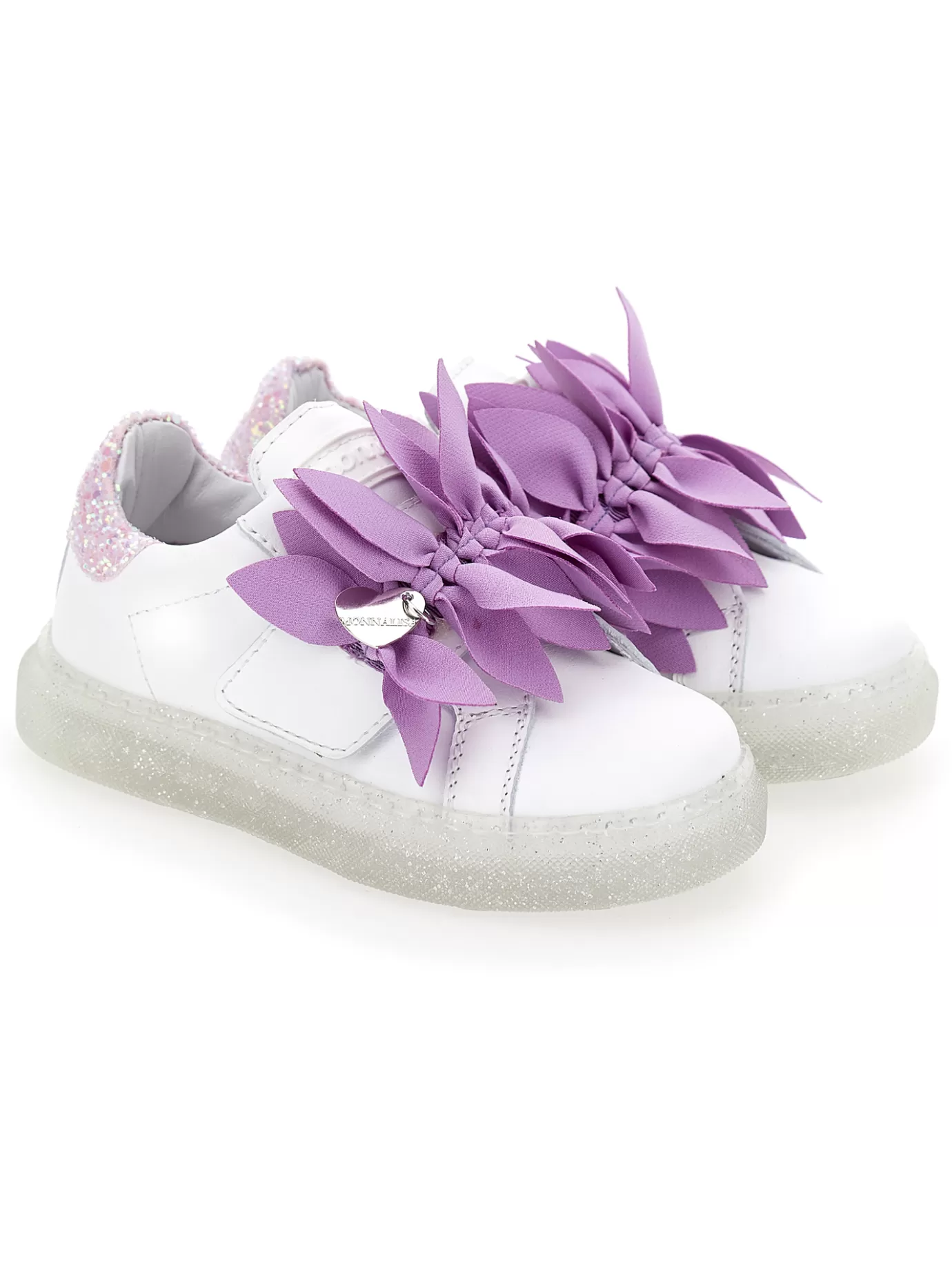 Monnalisa Leather sneakers with petals- Sneakers | Sneakers