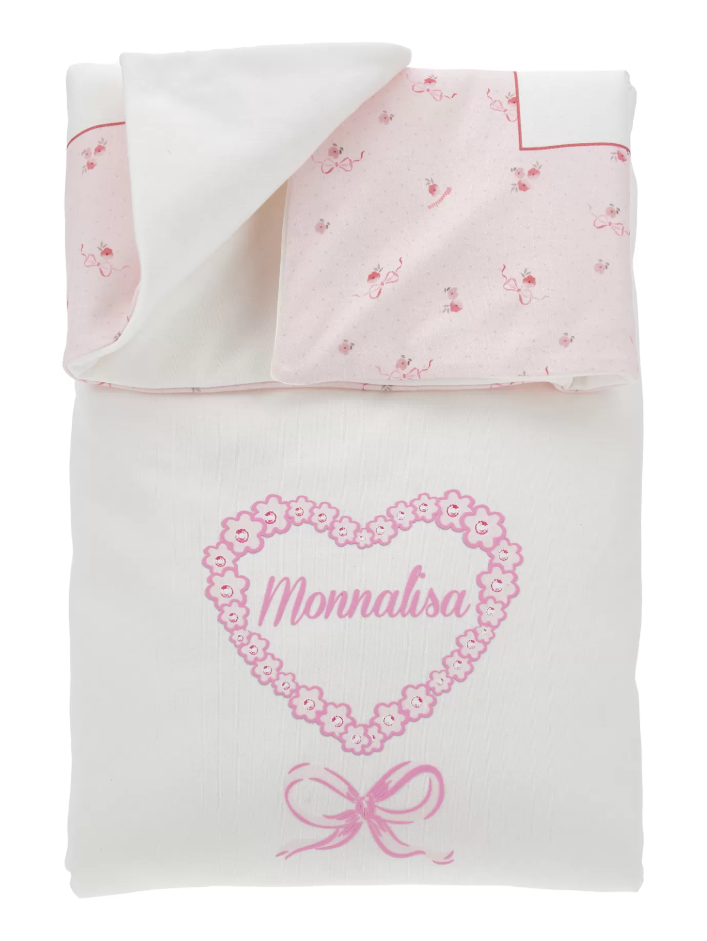 Monnalisa Logo cotton blanket- Newborn