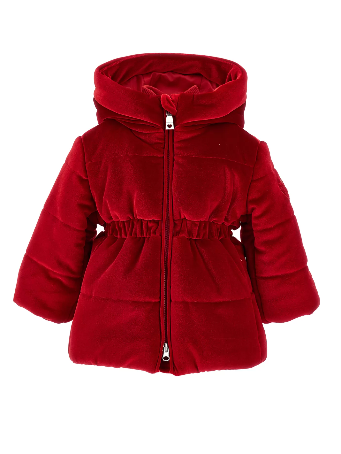 Monnalisa Long chenille down jacket- Coats&jackets | Clothing