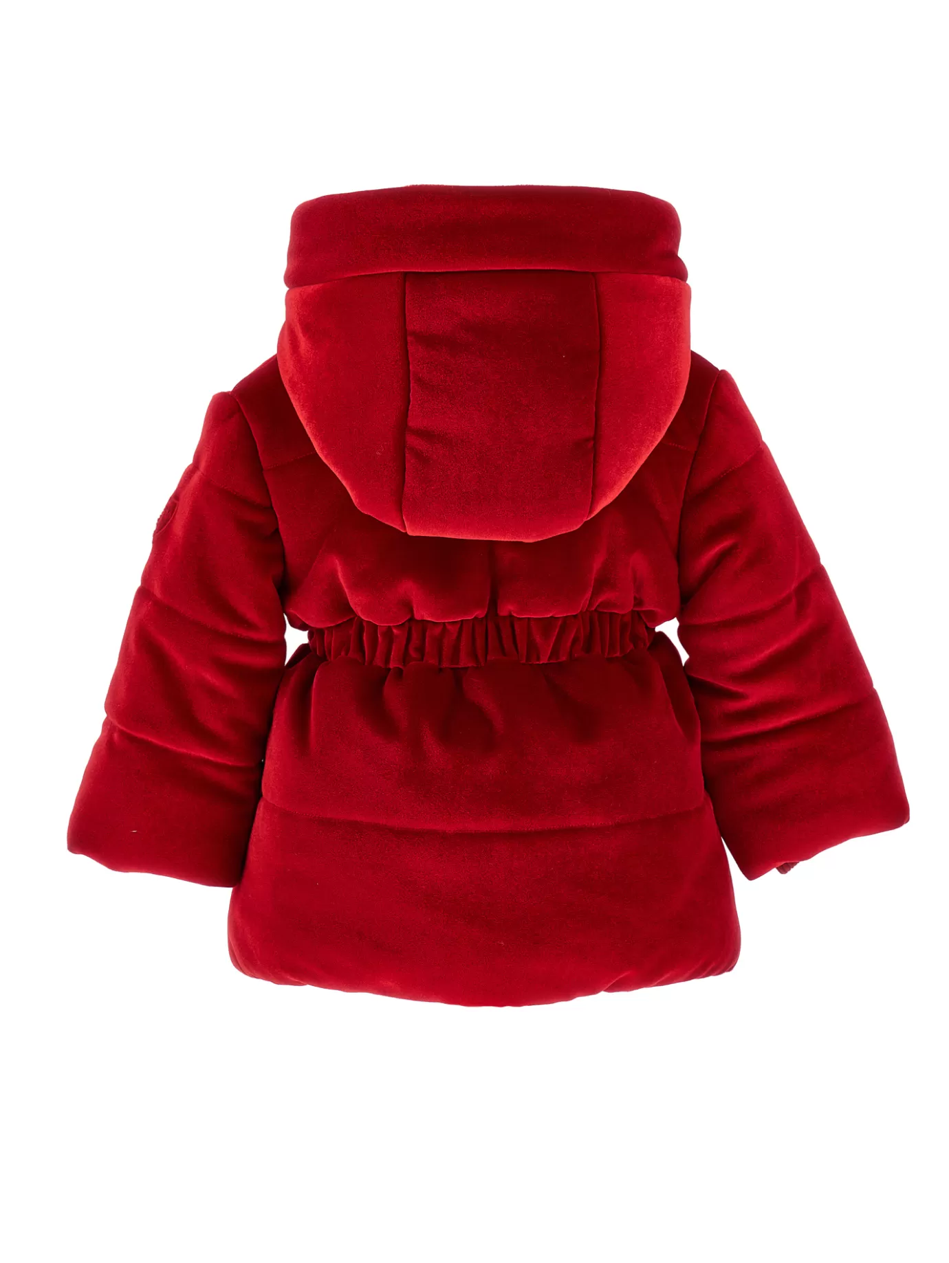 Monnalisa Long chenille down jacket- Coats&jackets | Clothing