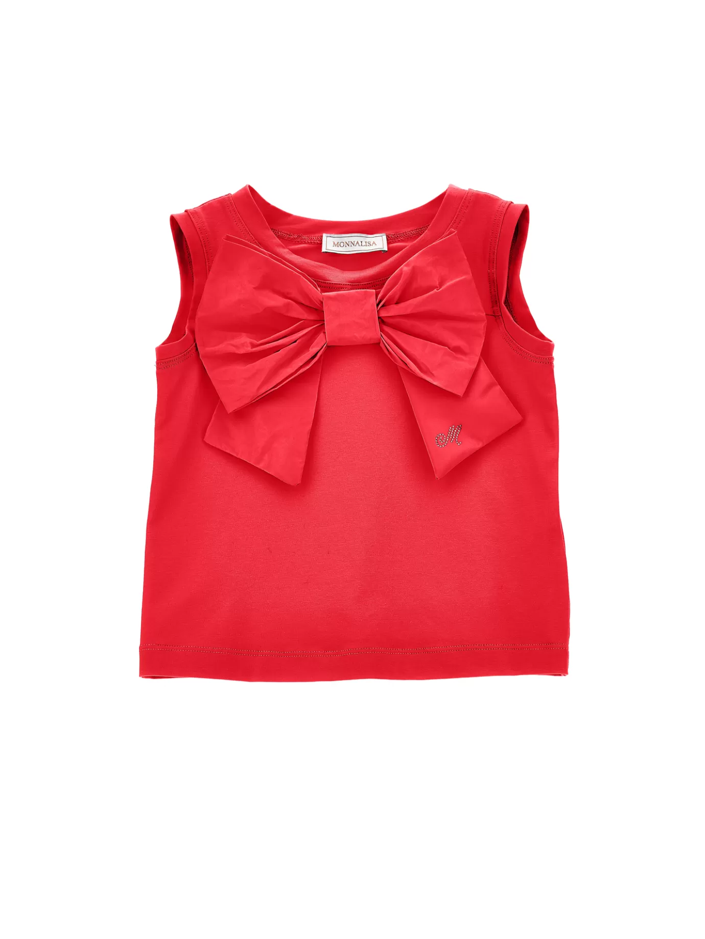 Monnalisa Maxi bow jersey tank top- Tops, T-shirts&shirts | Tops, T-shirts&shirts