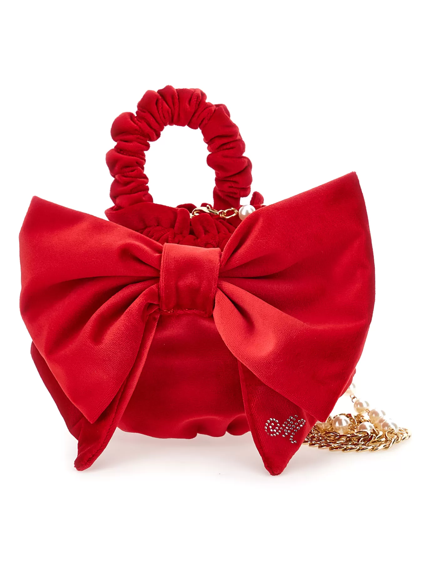 Monnalisa Maxi bow velvet bag- Bags&backpacks | Bags&backpacks