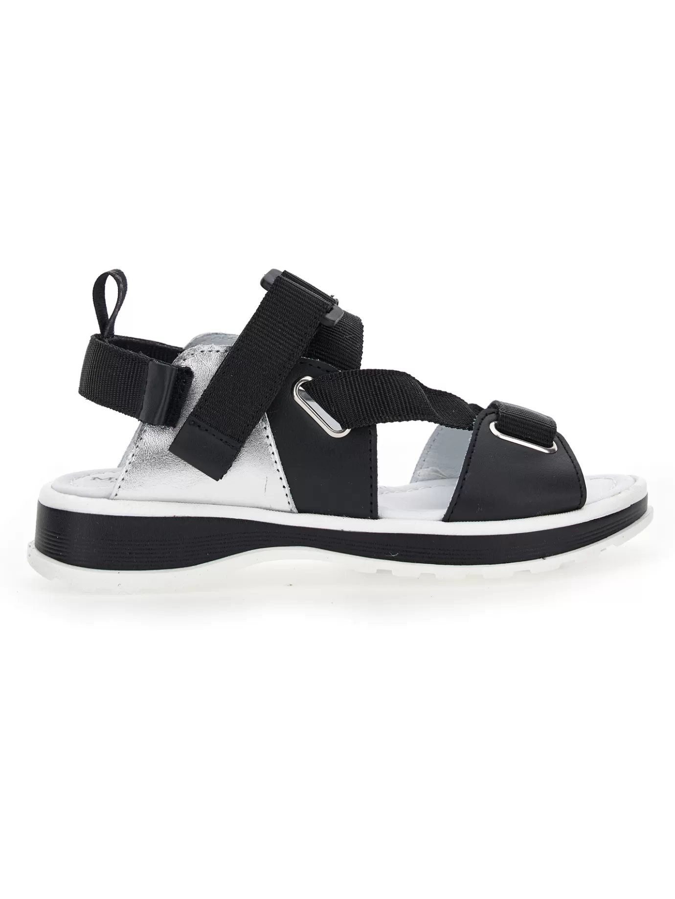 Monnalisa Nappa and calfskin sandals- Sandals | Sandals