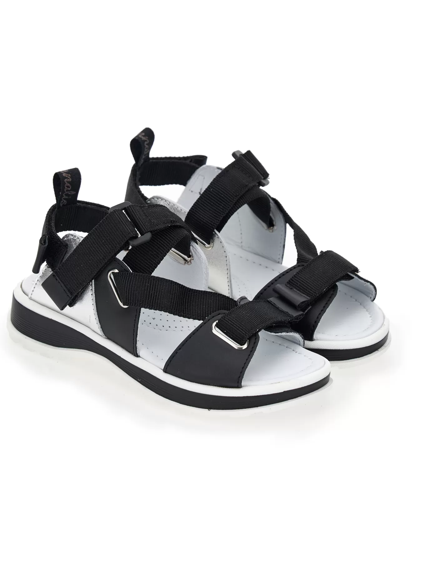 Monnalisa Nappa and calfskin sandals- Sandals | Sandals