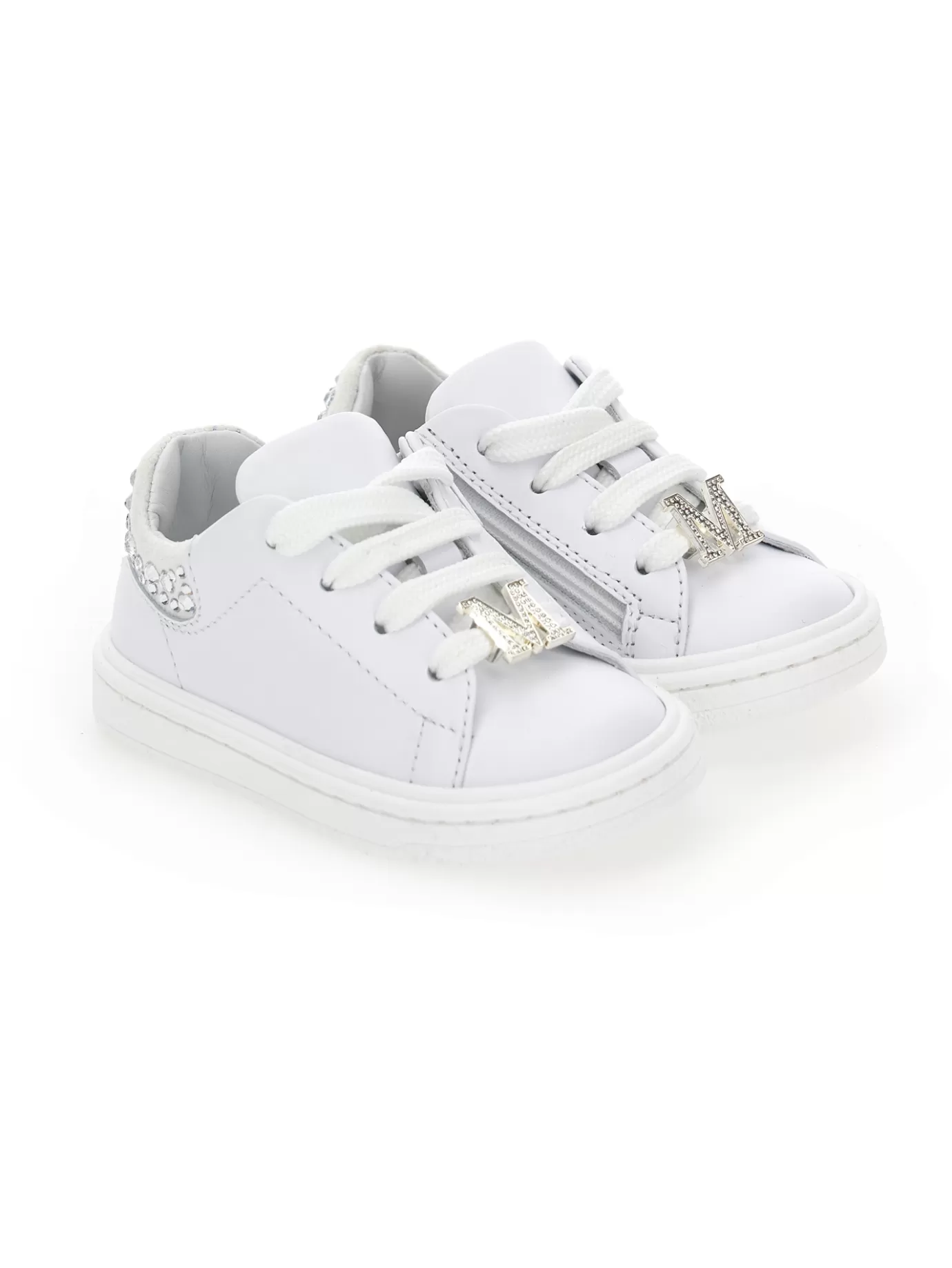 Monnalisa Nappa trainers with crystals- Sneakers | Shoes