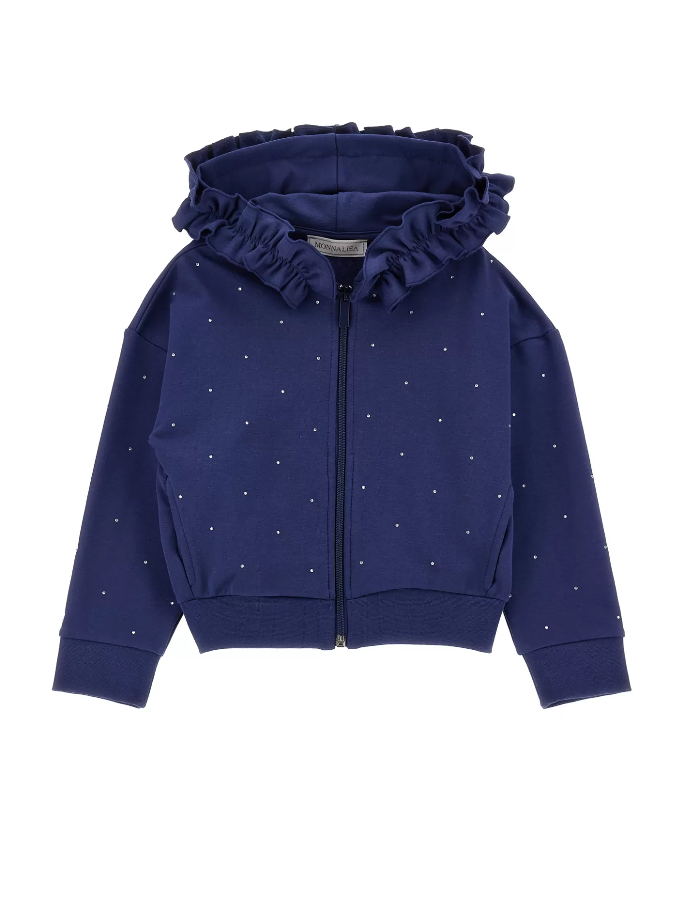 Monnalisa Open sweatshirt with rhinestones- Cardigans&sweaters | Cardigans&sweaters