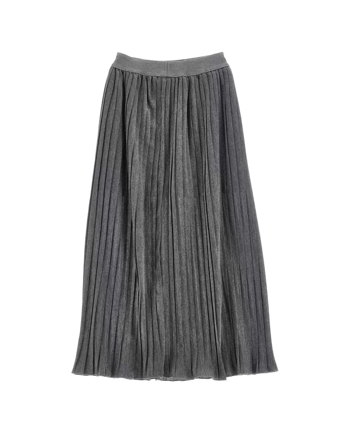 Monnalisa Pleated lurex skirt- Skirts | Clothing