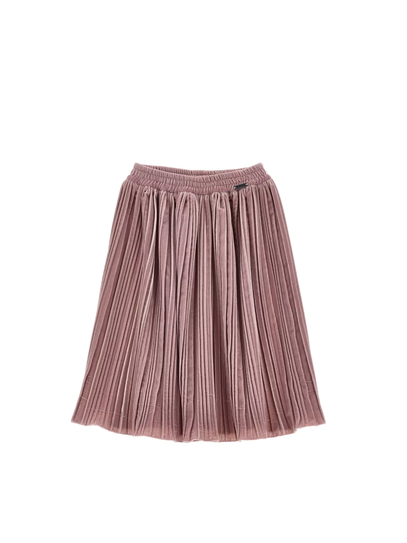 Monnalisa Plissé velvet skirt- Skirts | Clothing