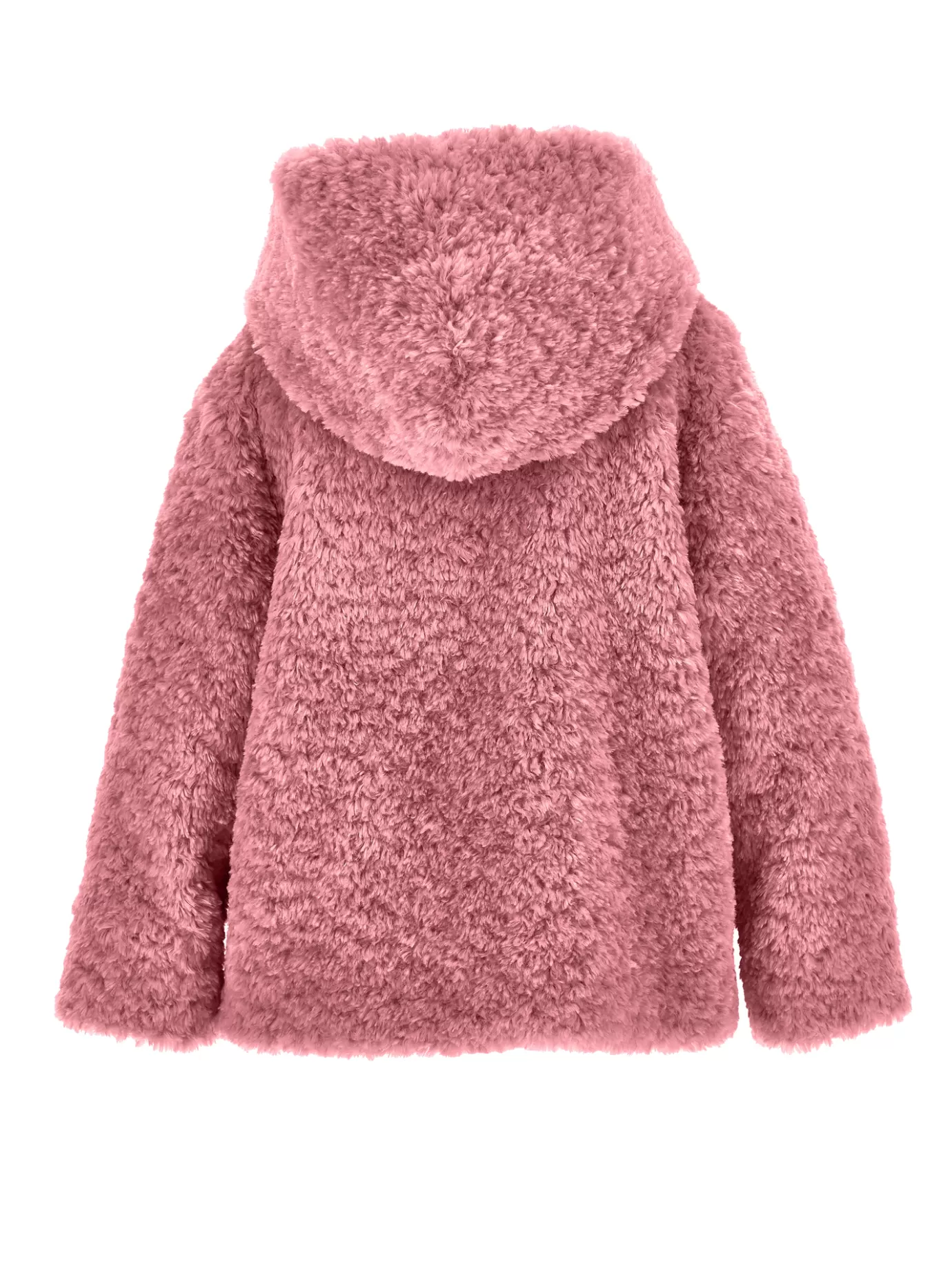 Monnalisa Plush jacket with hood- Coats&jackets | Clothing