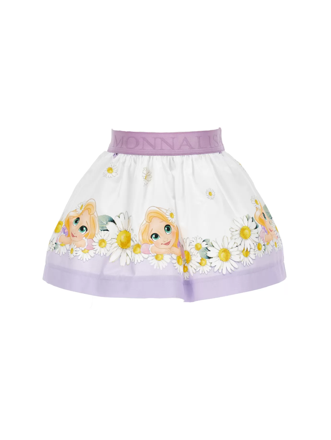 Monnalisa Rapunzel and daisy poplin skirt- Skirts | Clothing